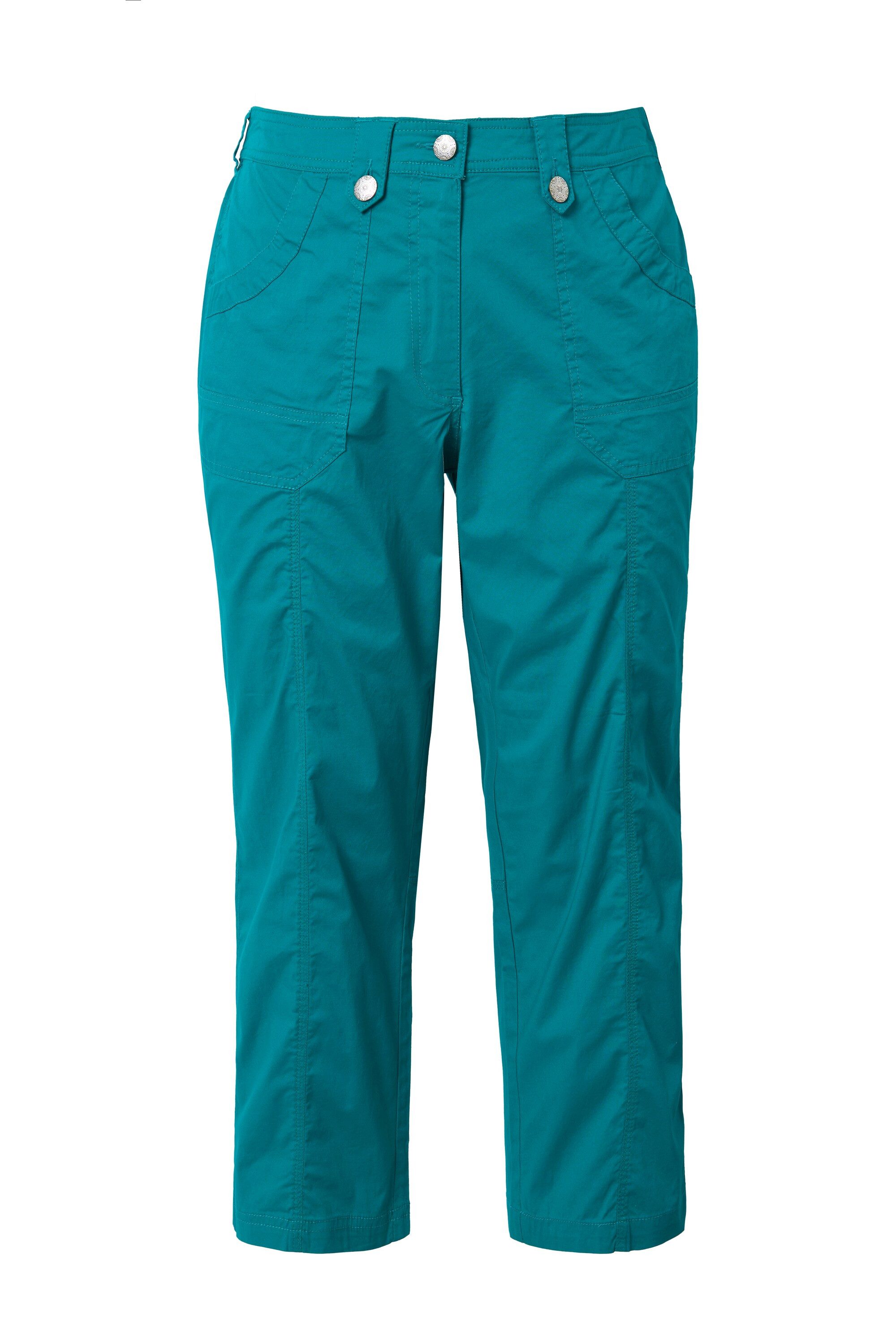 Ulla Popken Funktionshose 7/8-Cargohose Krempelriegel Komfortbund günstig online kaufen