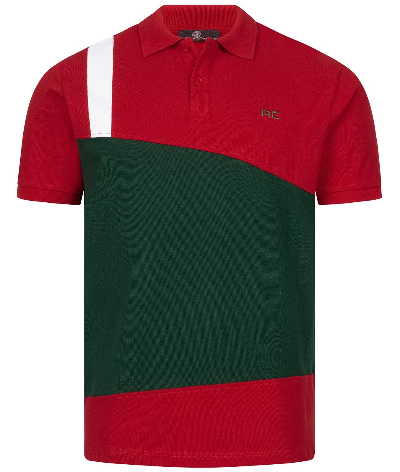 H-307 Creek Herren mit Polokragen T-Shirt Poloshirt Rock Rot