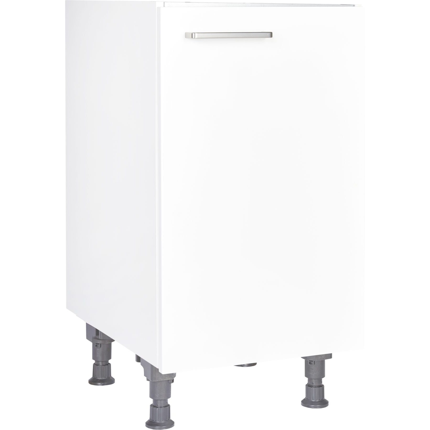 nobilia® Spülenschrank SPUD45 Metallgriff Edelstahlfarbig 263, hochwertig + komplett vormontiert