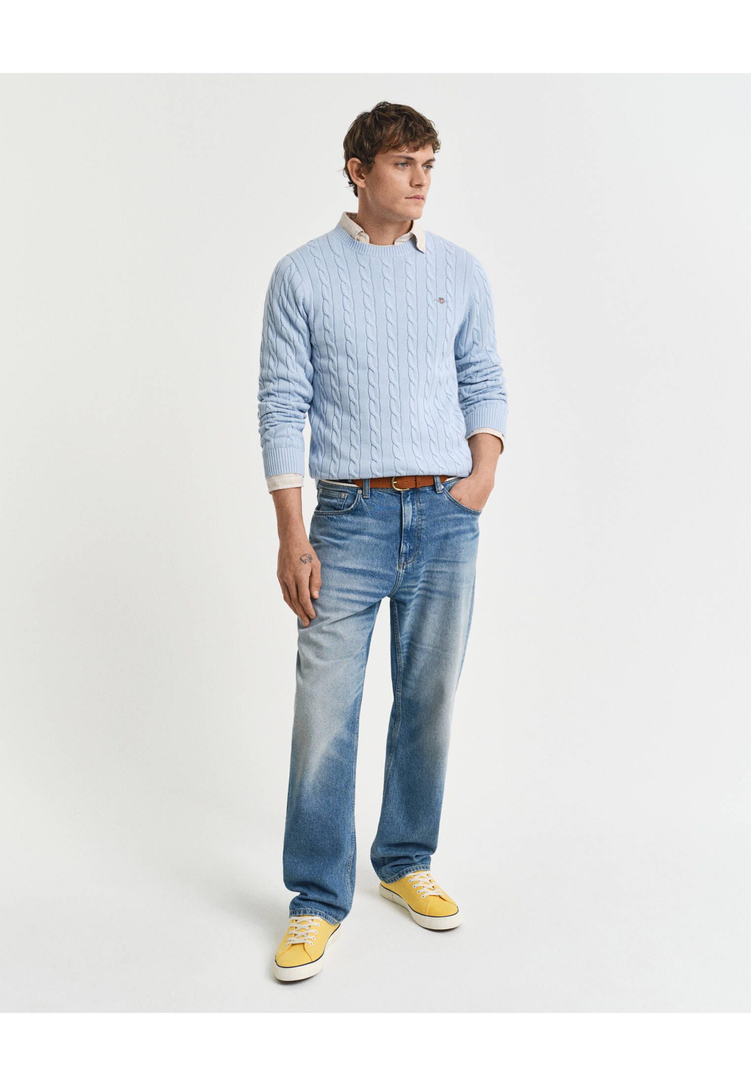 Gant Strickpullover Herren Strickpullover COTTON CABLE günstig online kaufen