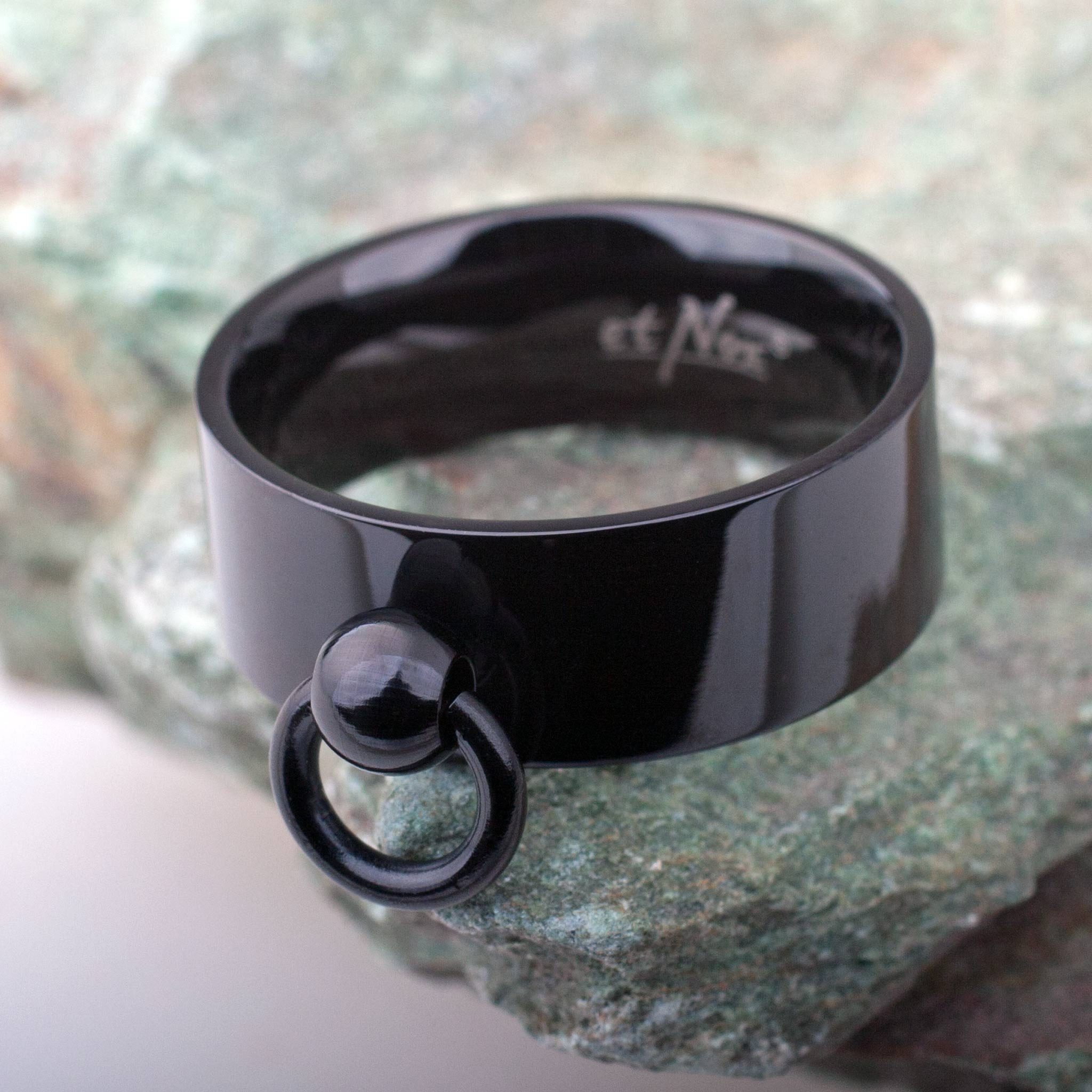 etNox Fingerring Ring der O: The Story of O Ring schwarz von etNox