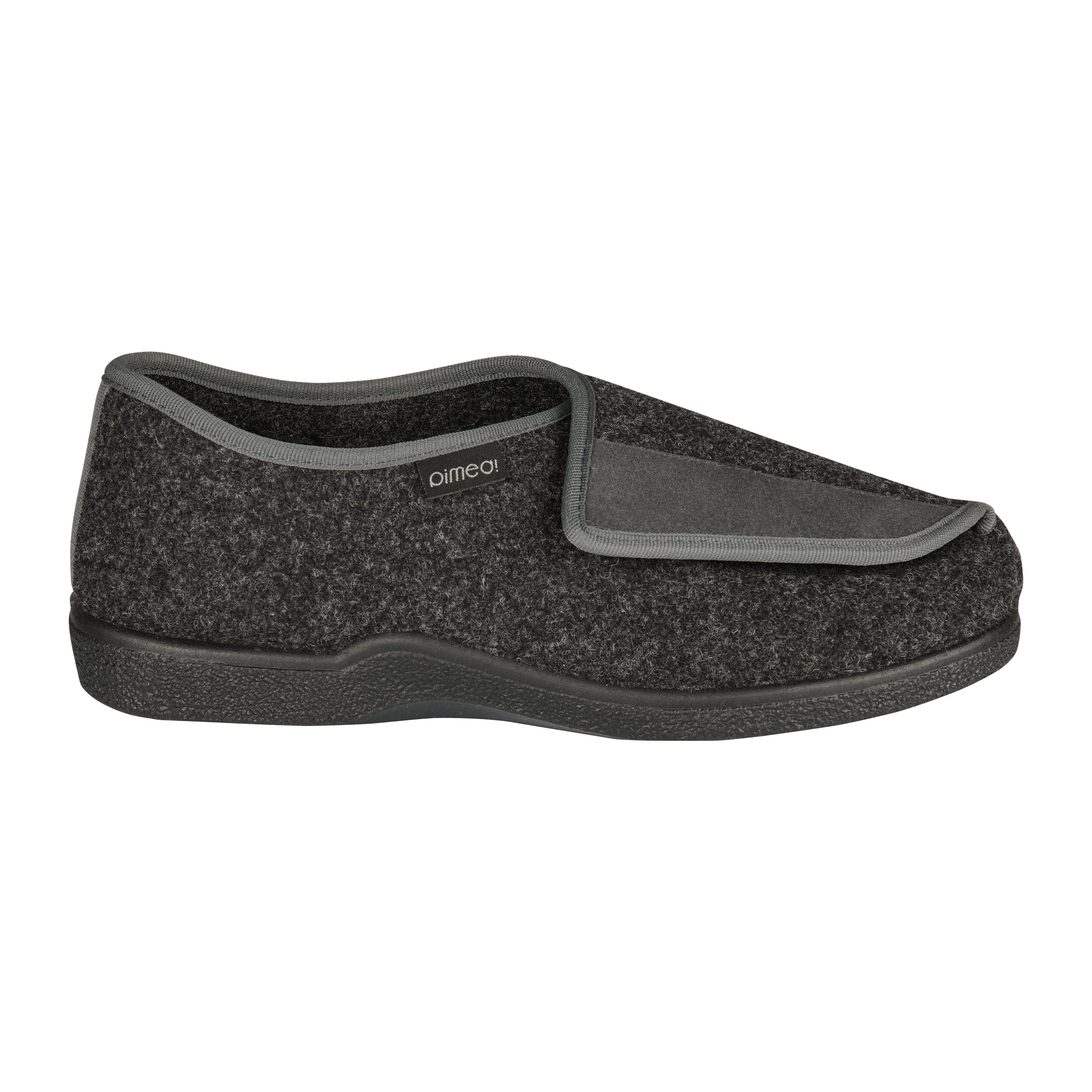 Pimed! Verbandschuh "Mono" 37246 aus Wollfilz Hausschuh starker Klettverschluss für variable Weitenregulierung