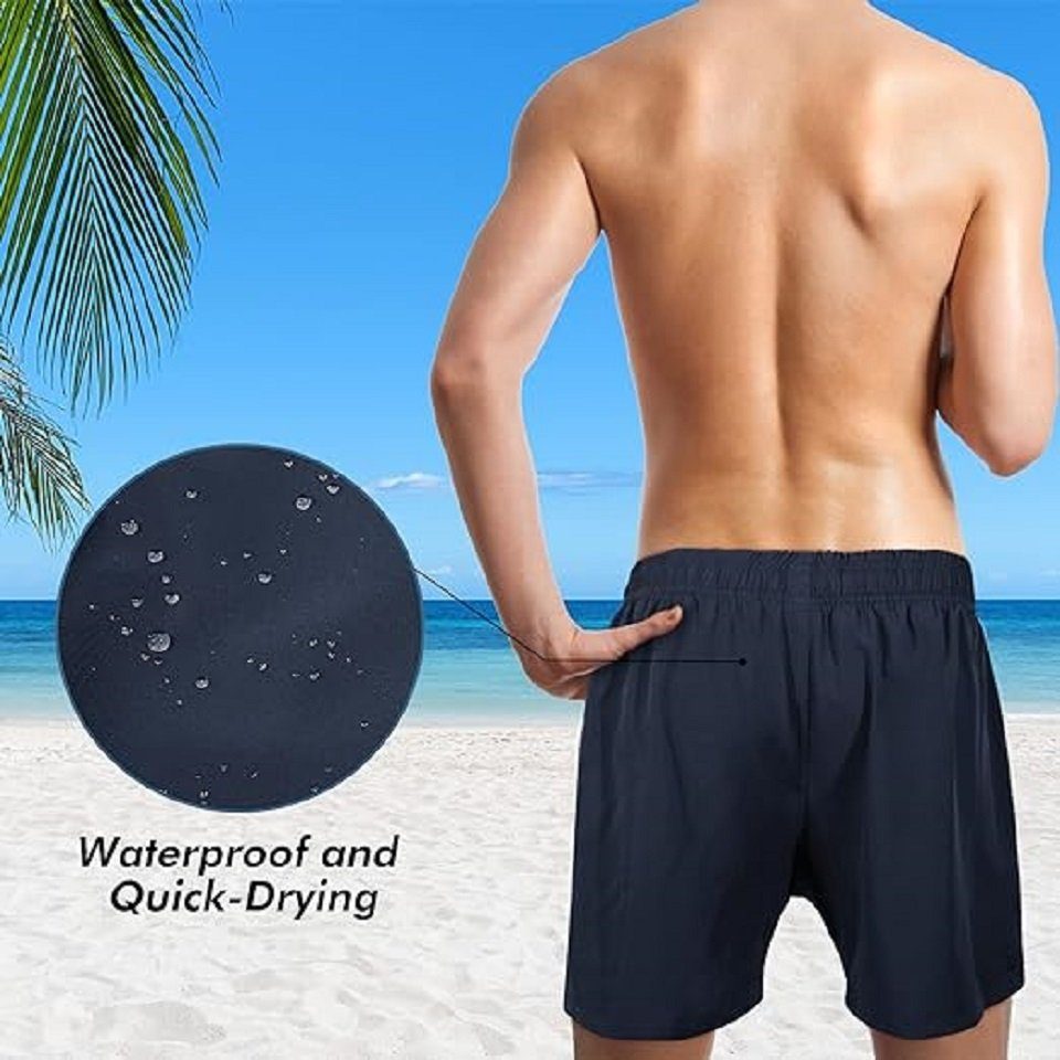 Daskoo Badeshorts Herren Badehose mit Kompressionsfutter, günstig online kaufen