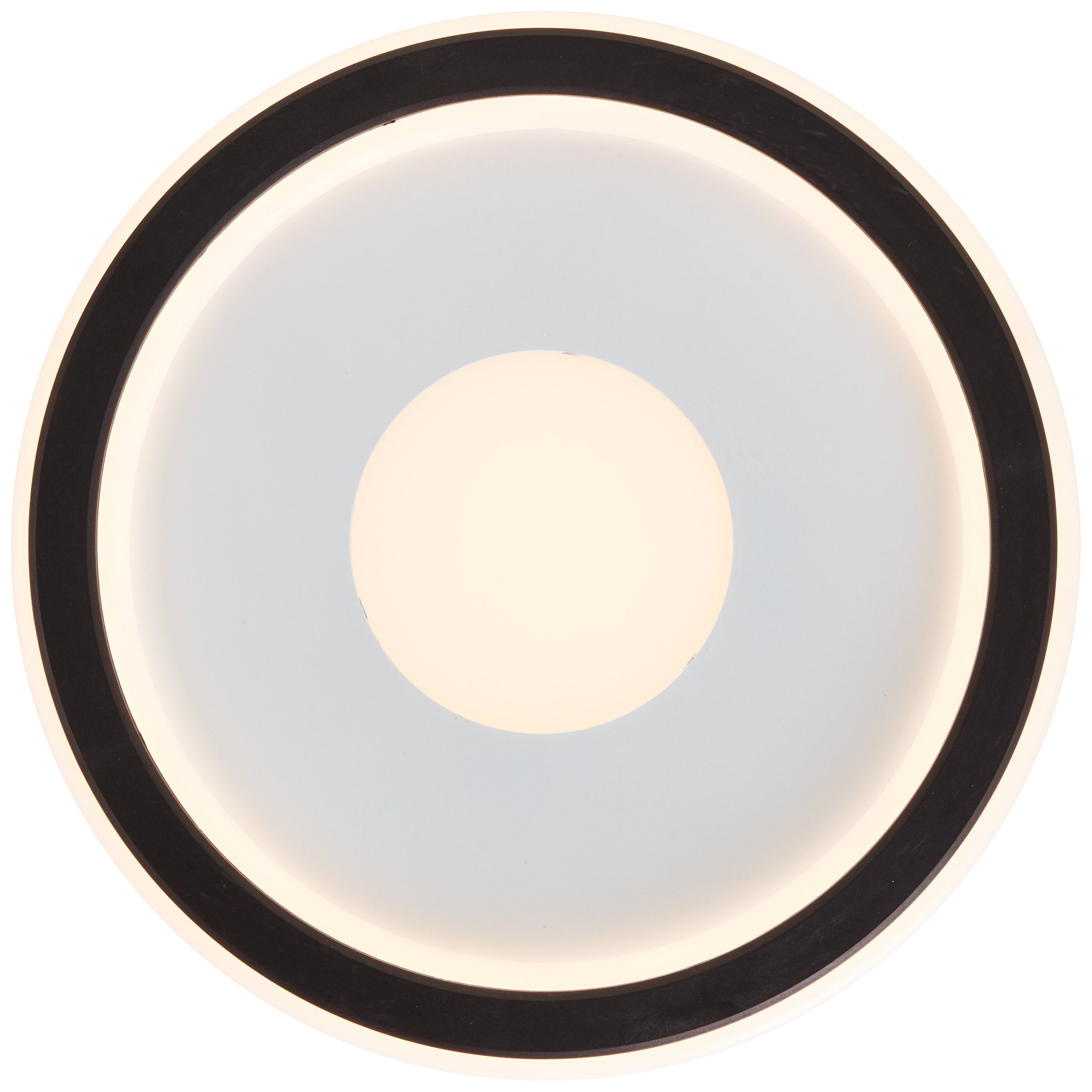 weiß/schwarz LED LED Ø 20 fest lm, LED Lightbox 2400 Deckenlampe, integriert, W, 25,6 Deckenleuchte, K, cm, warmweiß, 3000