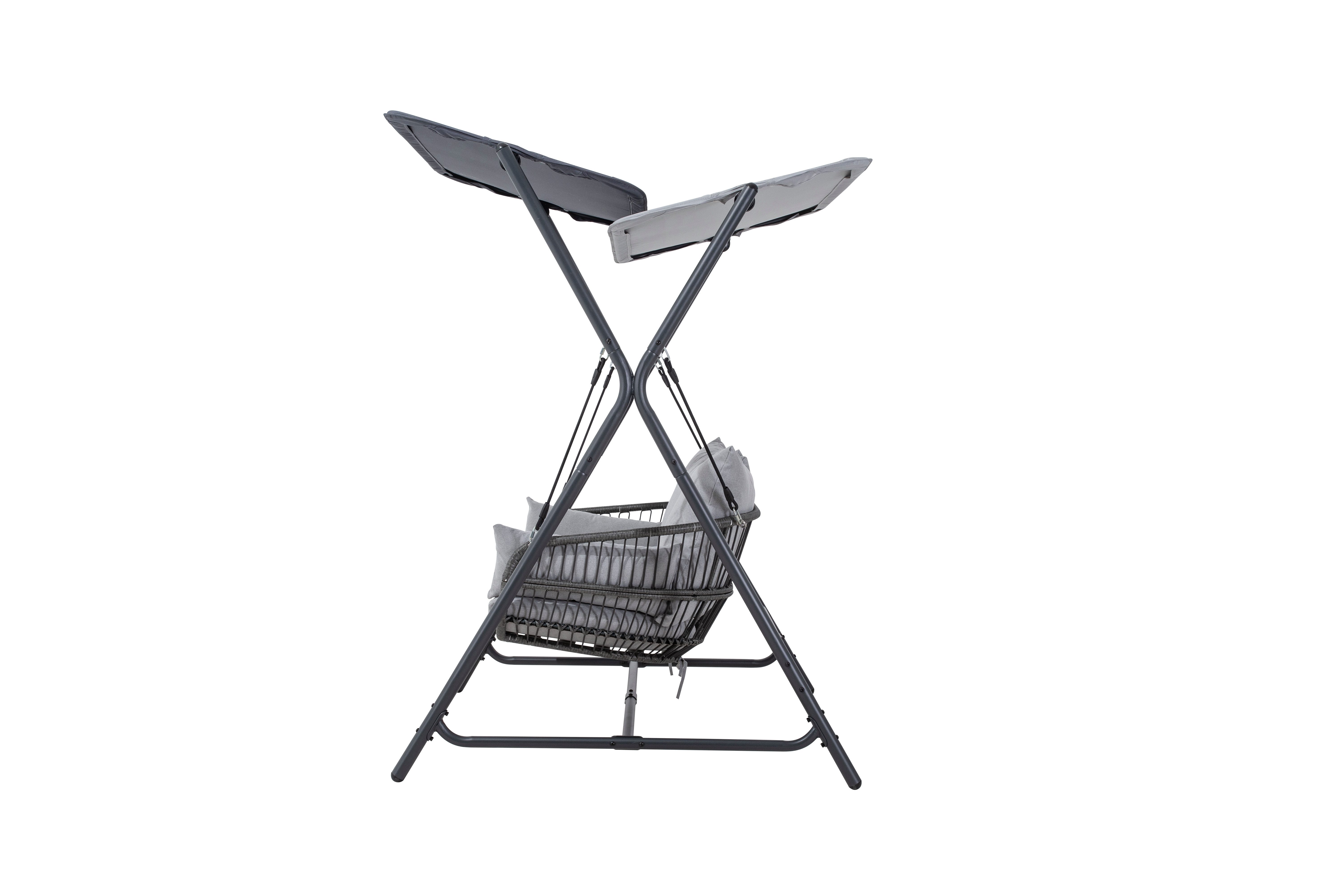 Leco Hollywoodschaukel Hollywoodschaukel Gartenschaukel Relaxschaukel 2-Sitzer Schaukel MARIE, 2-Sitzer, 171 x 130 x 173 cm – Bild 4 von 5