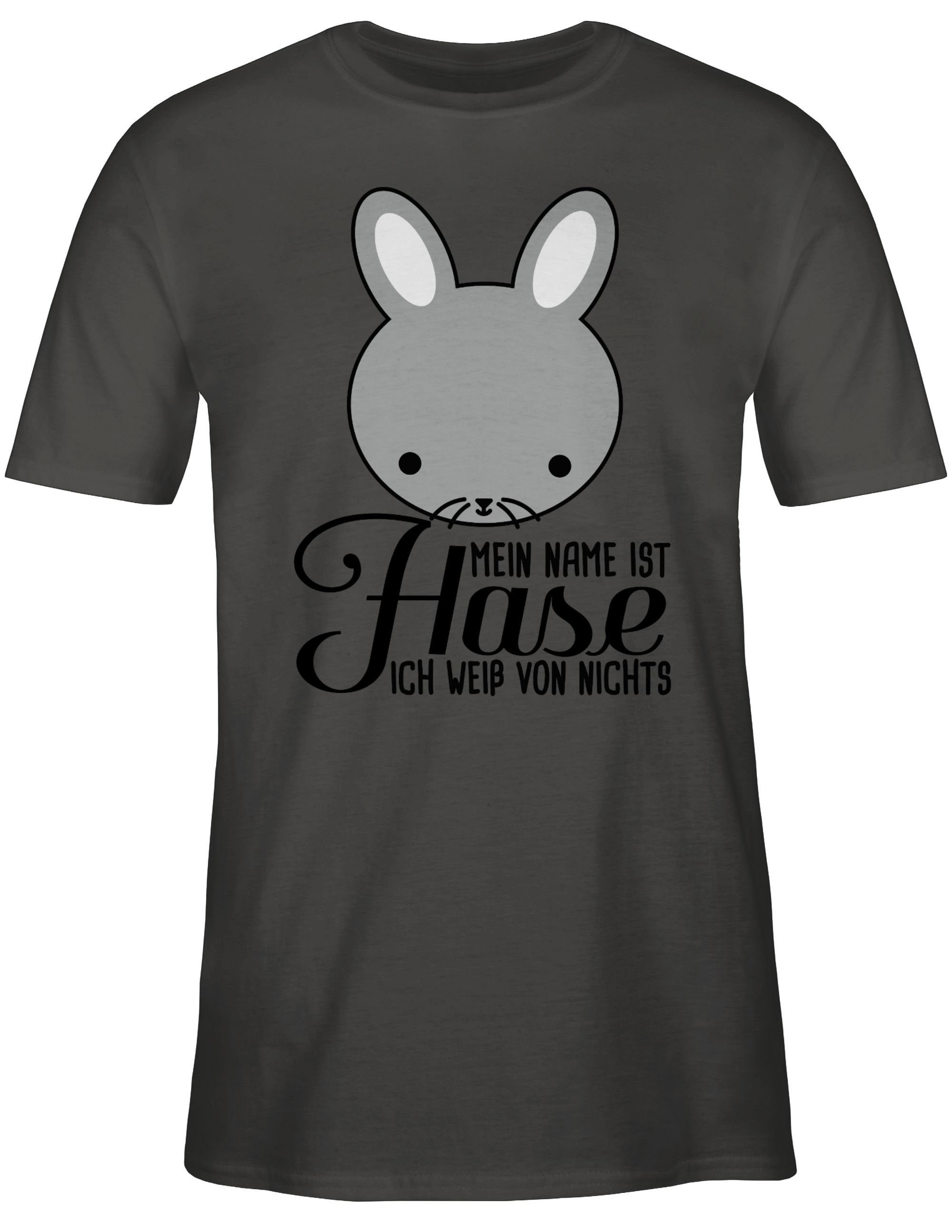 T-Shirt Mein Name ist Hase ich weiß von nichts - Ostergeschenke - Herren Premium T-Shirt oder mit Osterhasen, Geschenke für Partner zu Ostern, kleine Ostergeschenke als Oster - Kleinigkeit
