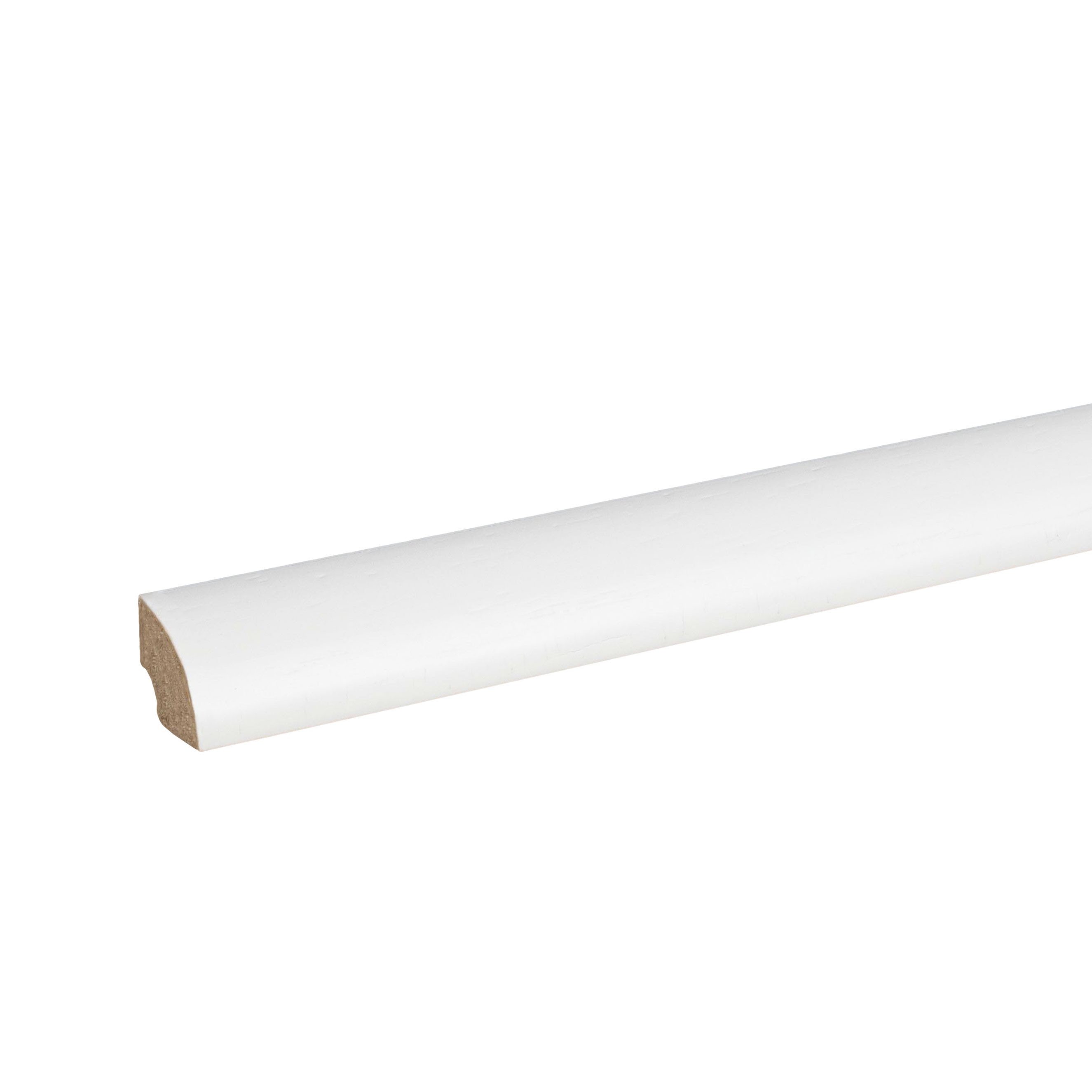 PROVISTON Sockelleiste 12 x 12 x 2000 mm Viertelstableiste Massivholz Weiß by PROVISTON, L: 200 cm, Spar-Set, 5-St.