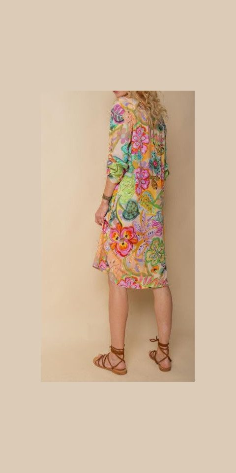 Emily Van Den Bergh Blusenkleid Kleid EMILY VAN DEN BERGH multi flowers