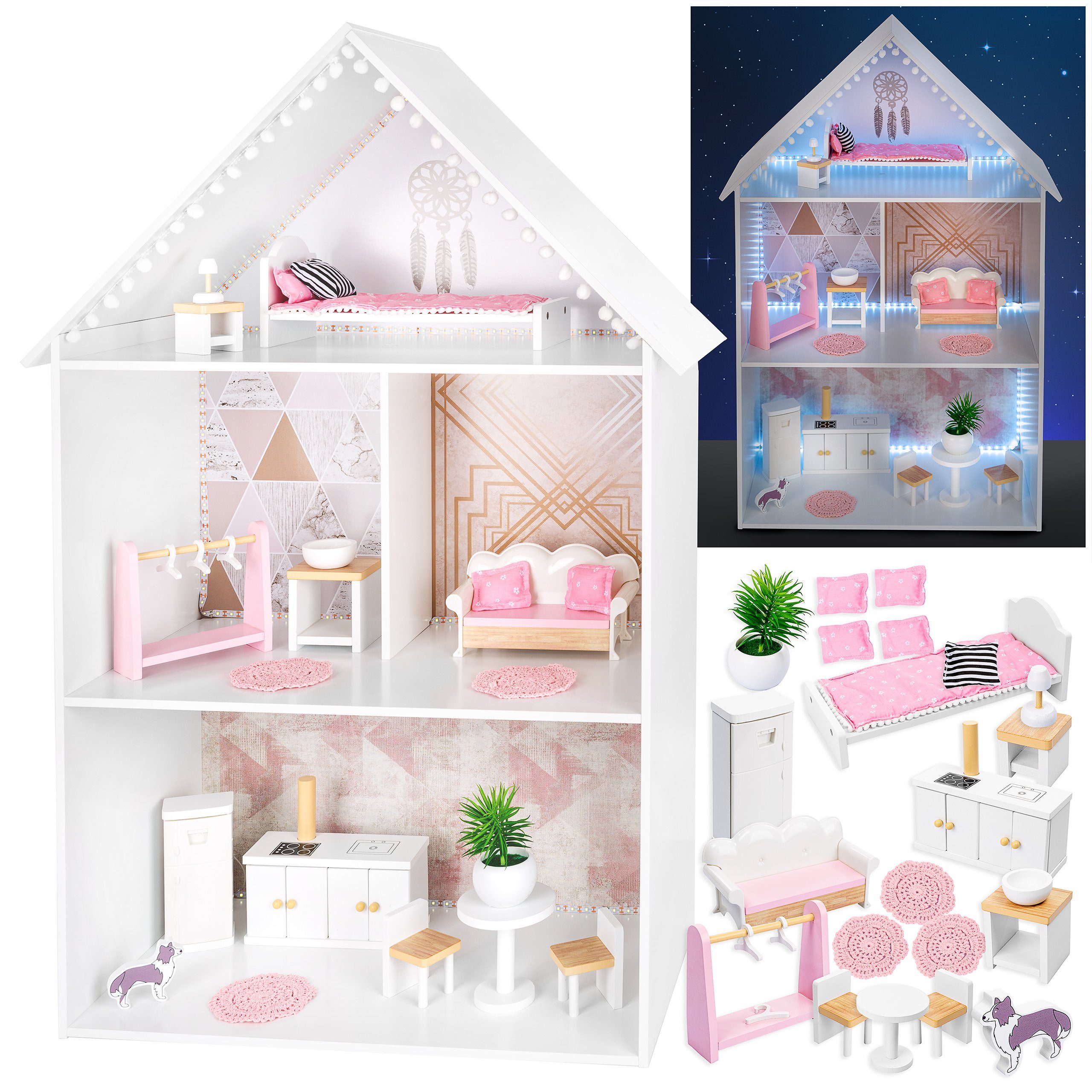 Kinderplay Dolls & Strollers Puppenhaus