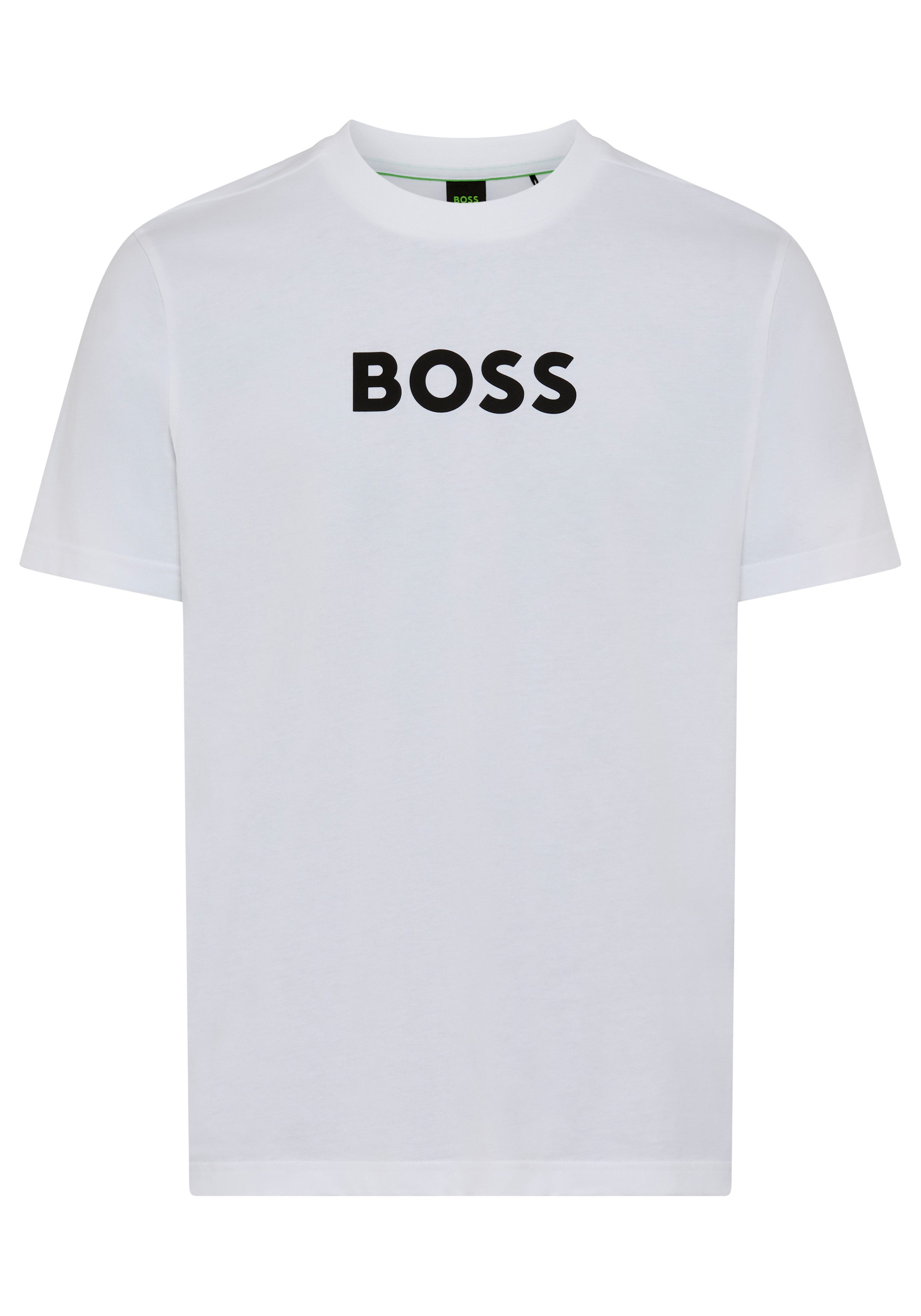 BOSS GREEN T-Shirt Rundhalsausschnitt, Regular Fit, Boss-Logodruck günstig online kaufen