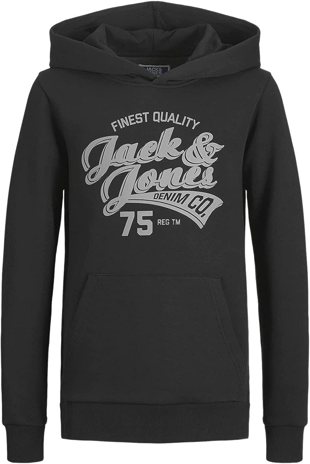 Jack & Jones Junior Kapuzensweatshirt 3er im Pack) und Printdruck 3er Hoodie (Spar Mix Kängurutasche 7 Pack mit 3er Set