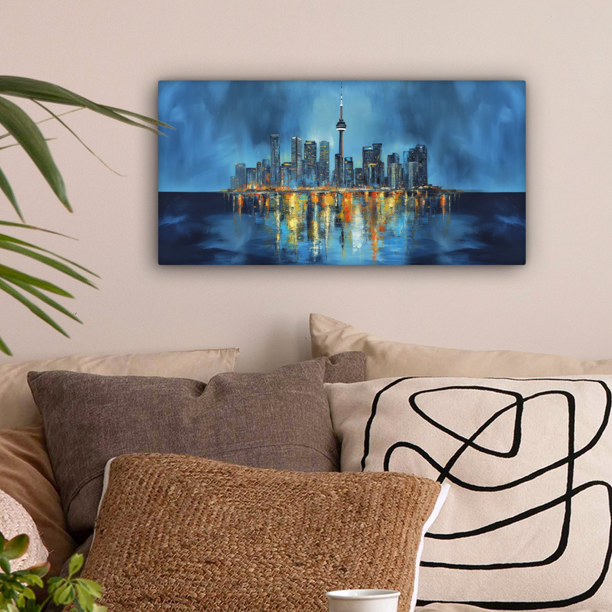 OneMillionCanvasses® Leinwandbild Panorama Skyline von Toronto günstig online kaufen