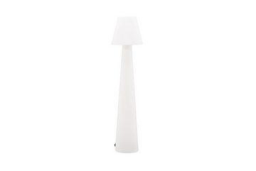 BOURGH Stehlampe STRATFORD Stehleuchte Indoor & Outdoor - moderne Lampe weiß ø34cm