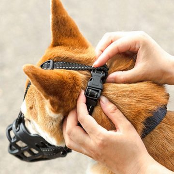 Lubgitsr Maulkorb Maulkorb für Hunde Hunde atmungsaktive Haustier Maske Hundetraining, Kunststoff