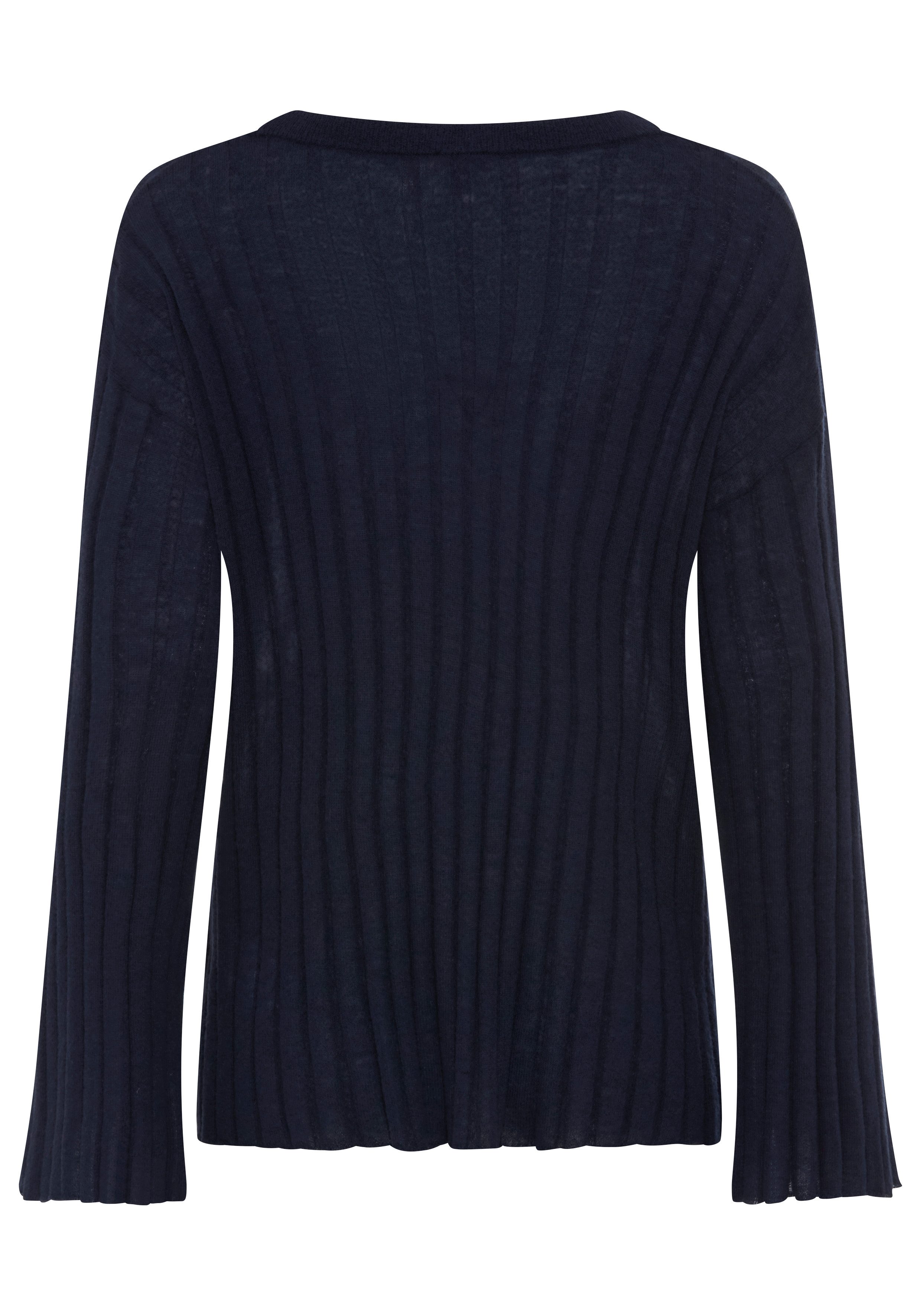 BOSS ORANGE Rundhalspullover Fisurina Premium Damenmode aus Woll-Mix in Rippstruktur