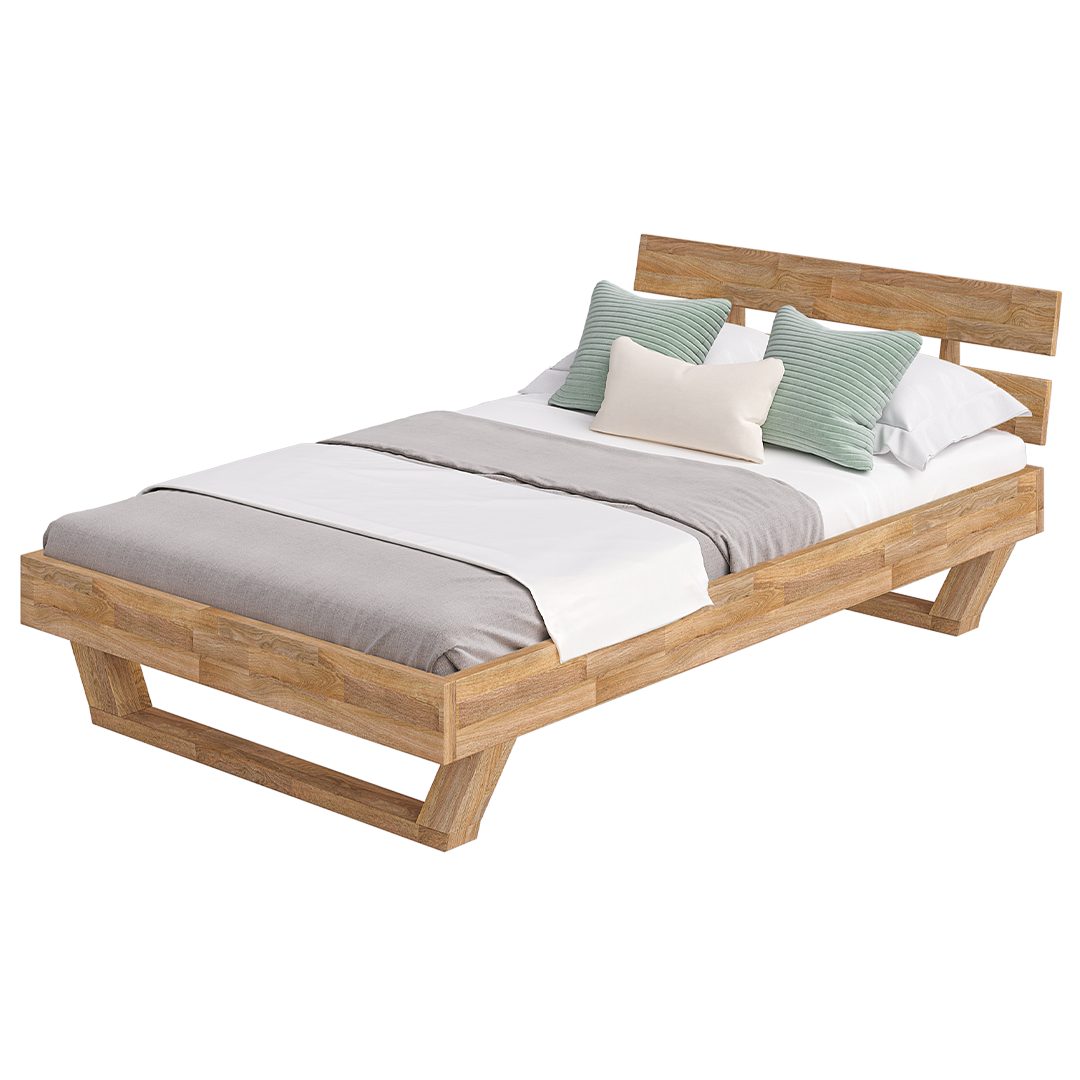 skølm Massivholzbett Nornir aus Eiche, natur günstig online kaufen