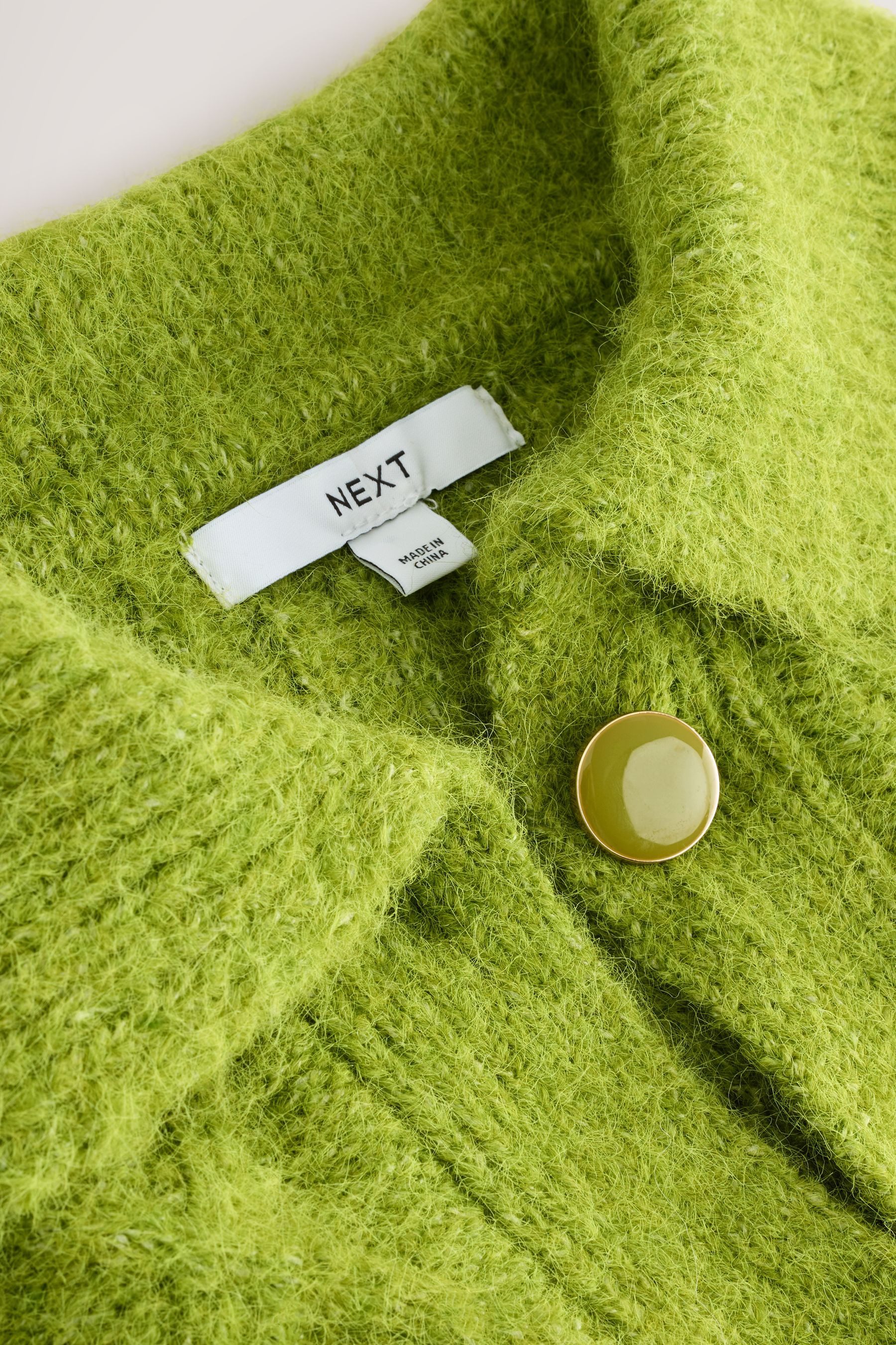 Next Strickjacke Zopfstrickjacke mit Wollanteil und Kragen (1-tlg) günstig online kaufen