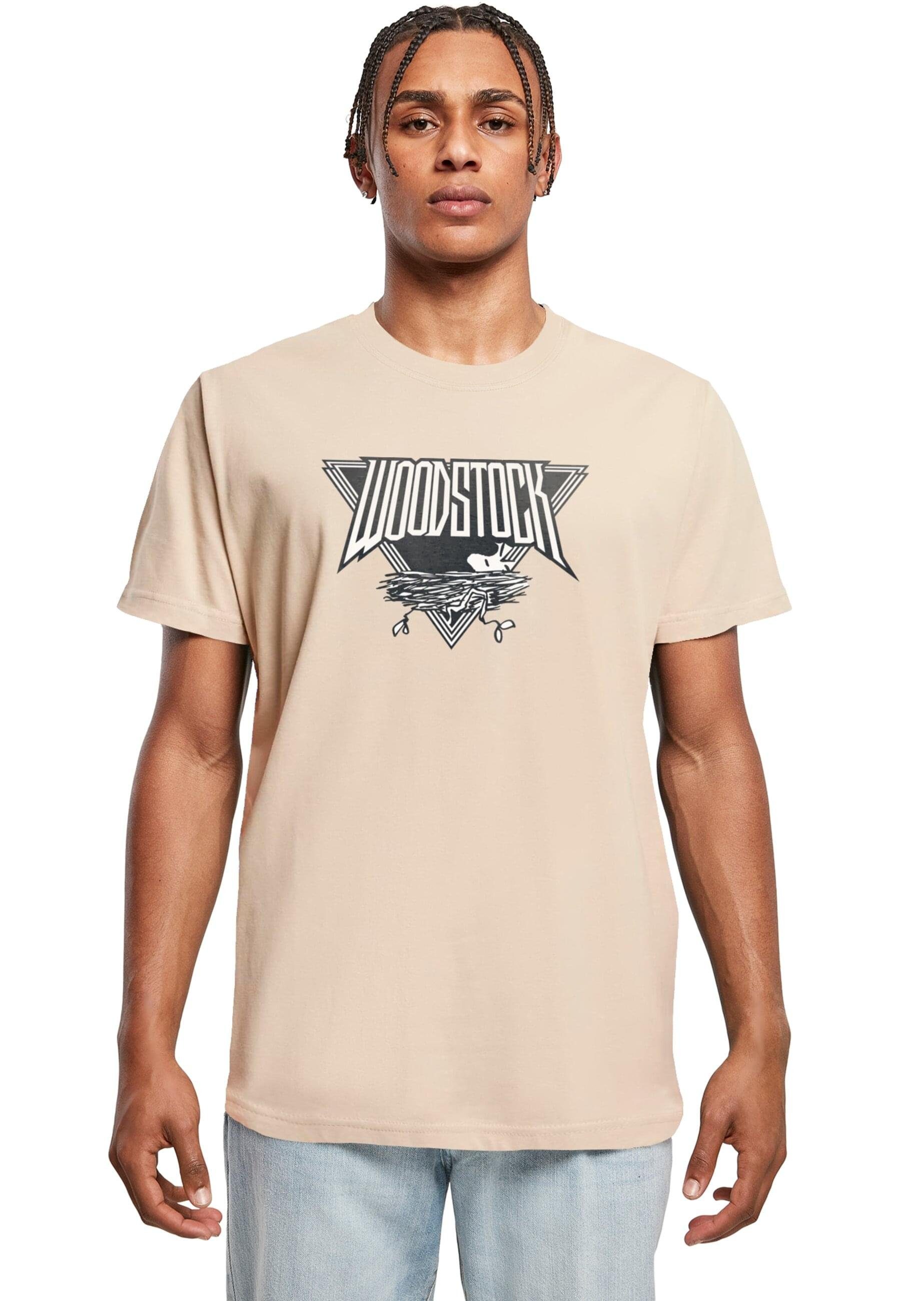 Merchcode T-Shirt Herren Peanuts - Woodstock T-Shirt Round Neck (1-tlg) sand | T-Shirts