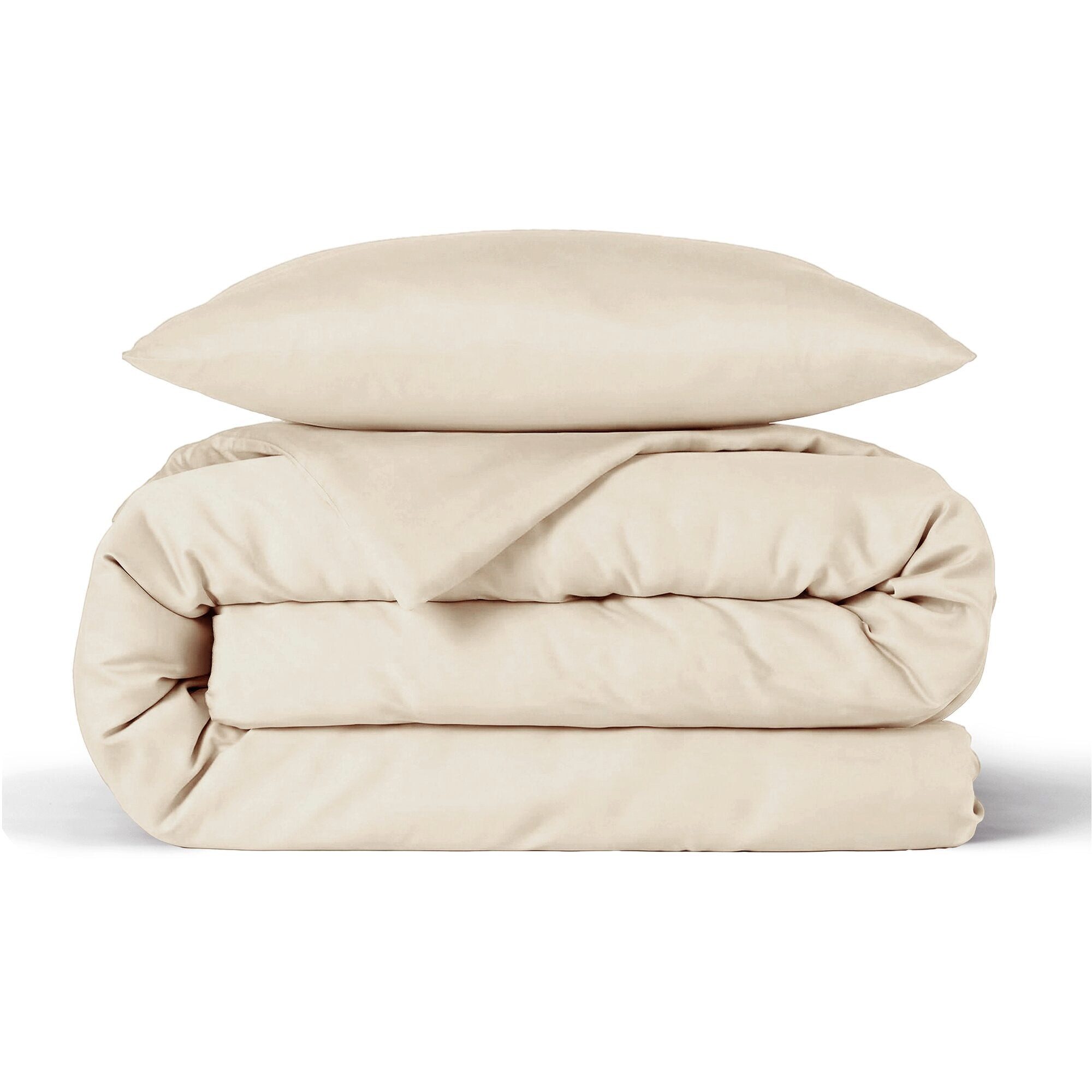 twenty:three® Bettwäsche Lyocell Bettwäsche Creme Beige, Lyocell, Atmungsaktiv, Ultraweich, 100% TENCEL™ Lyocell