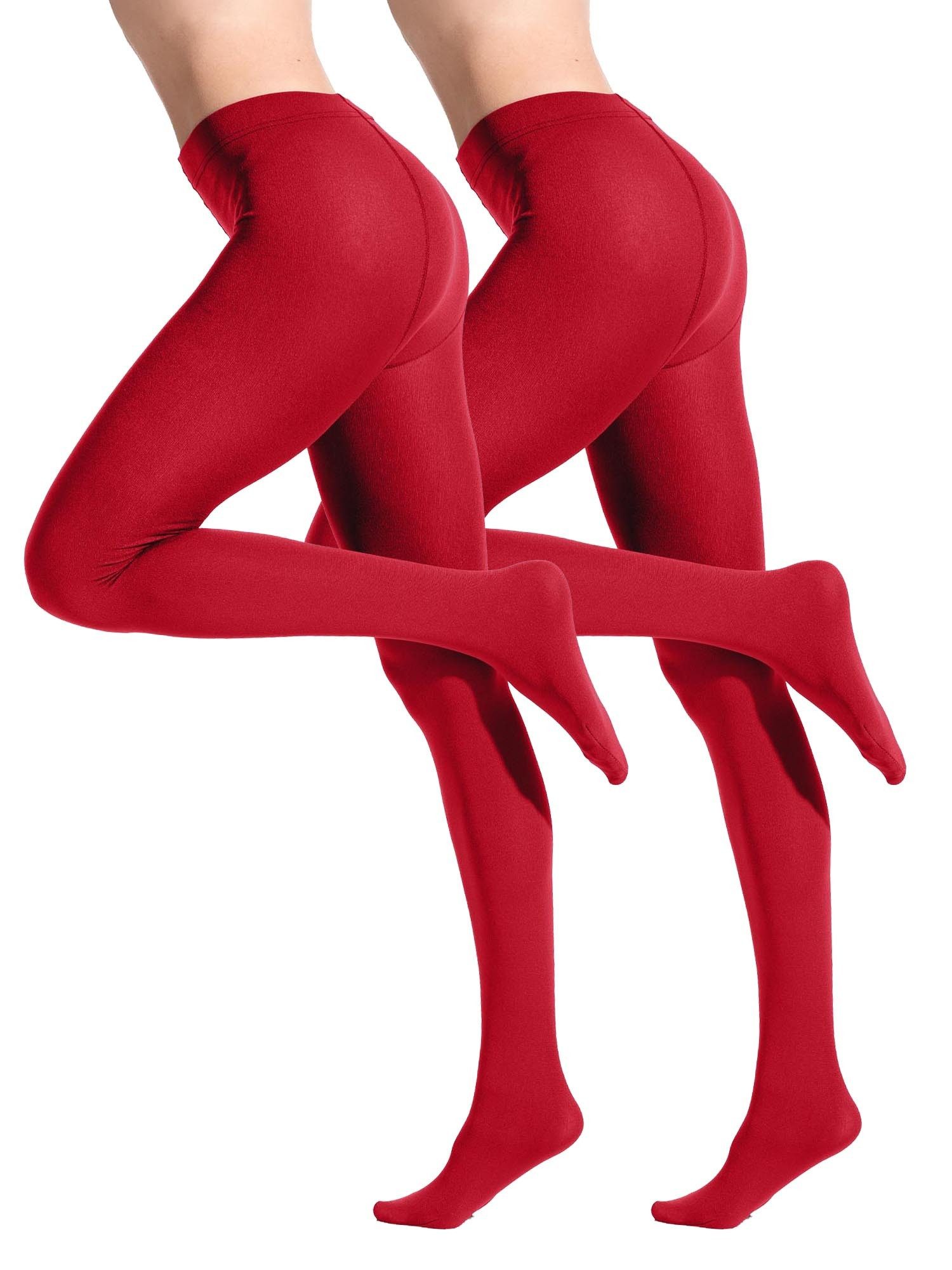 Yenita® Thermostrumpfhose Strumpfhose gefüttert Thermal (2 St) mit wärmenden Innenfleece