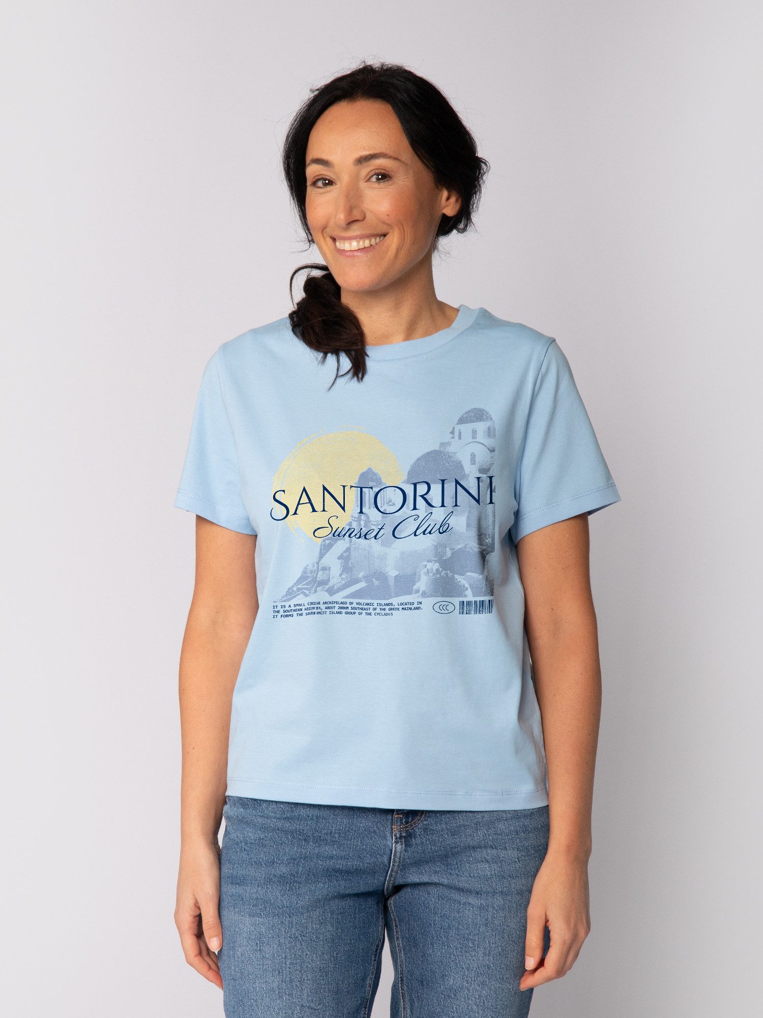 wat? Apparel T-Shirt Santorini Sunset Club
