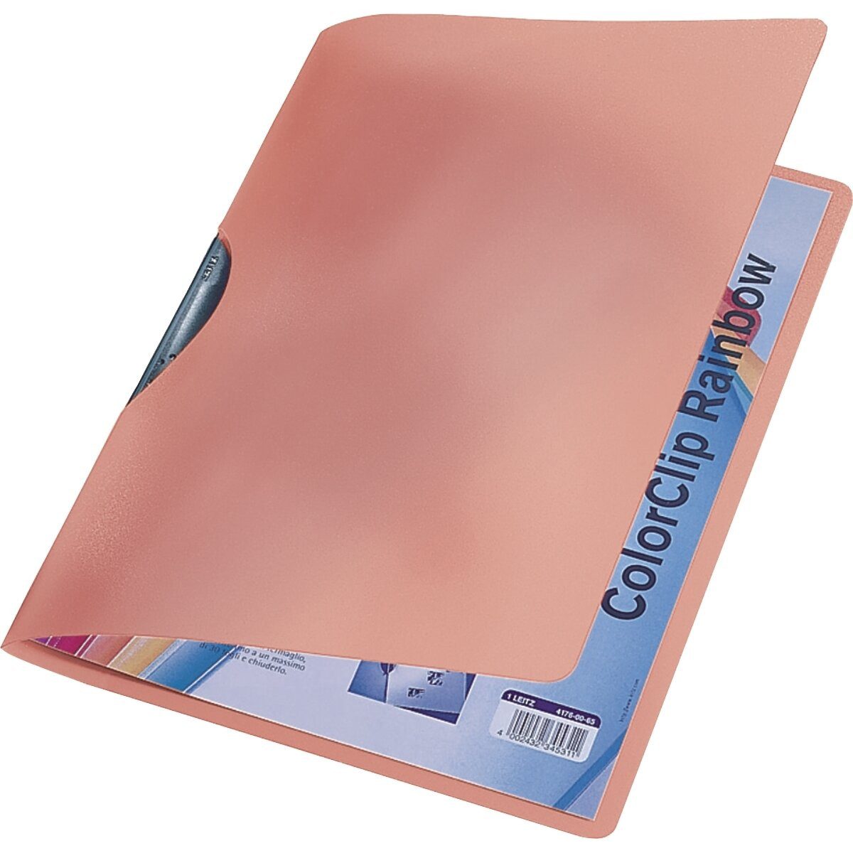 LEITZ Hefter Cliphefter ColorClip Rainbow A4 ca. 30 Blatt orange