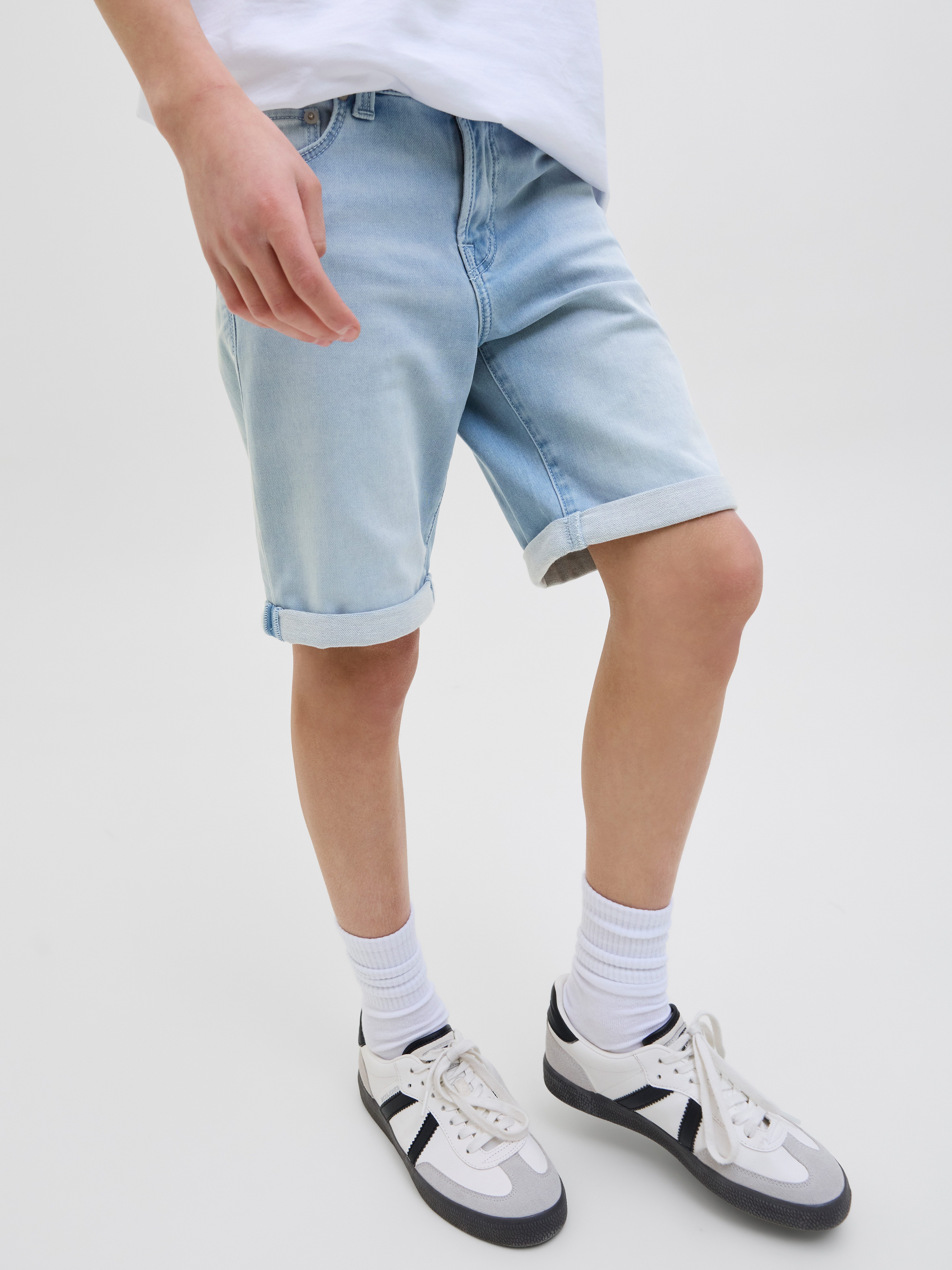 Jack & Jones Junior Shorts JJIRICK bequem mit Stretch für optimale Bewegungsfreiheit unifarben, modisch, regular fit, Web