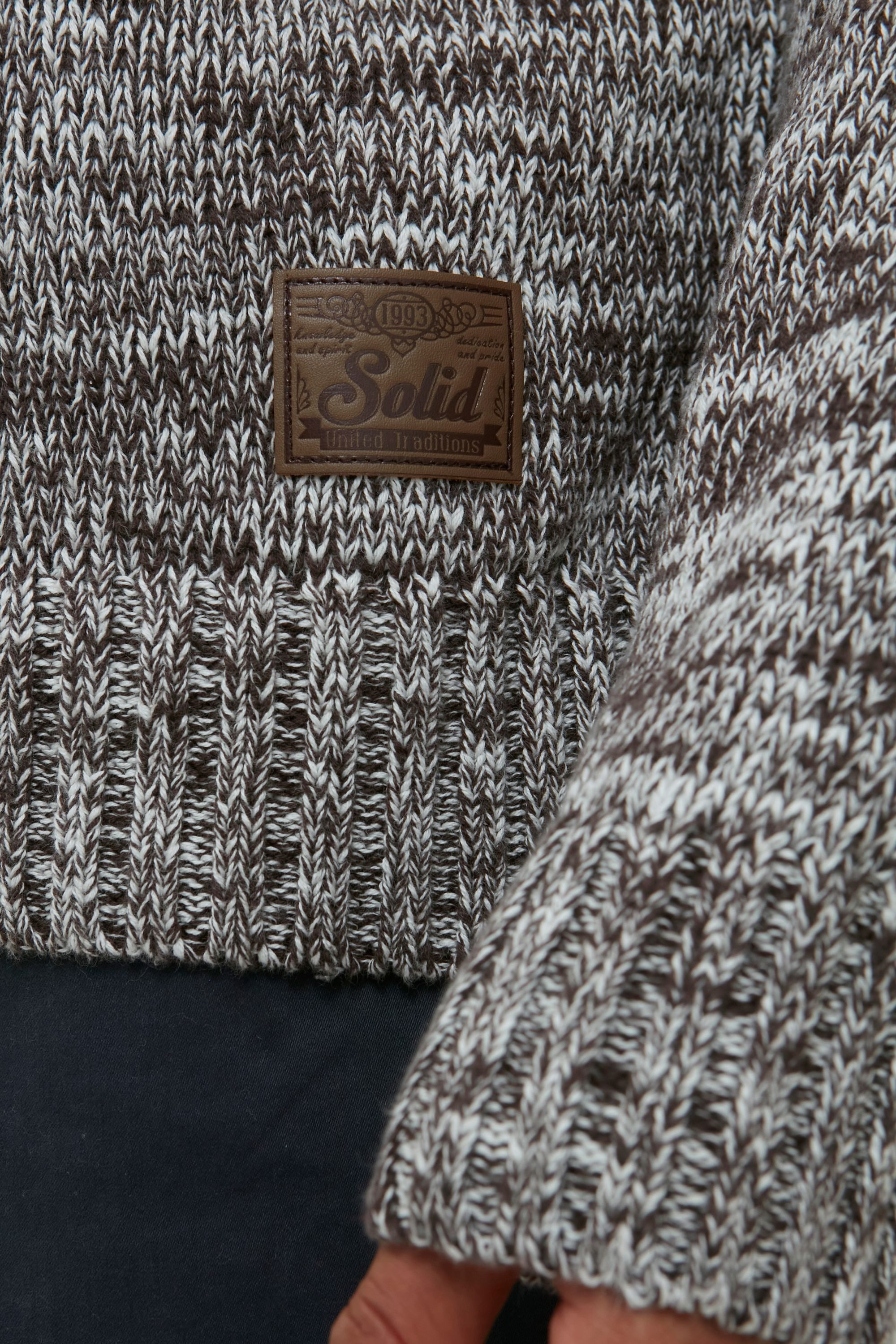 !Solid Troyer SDPhilostrate Strickpulli in Melange-Optik