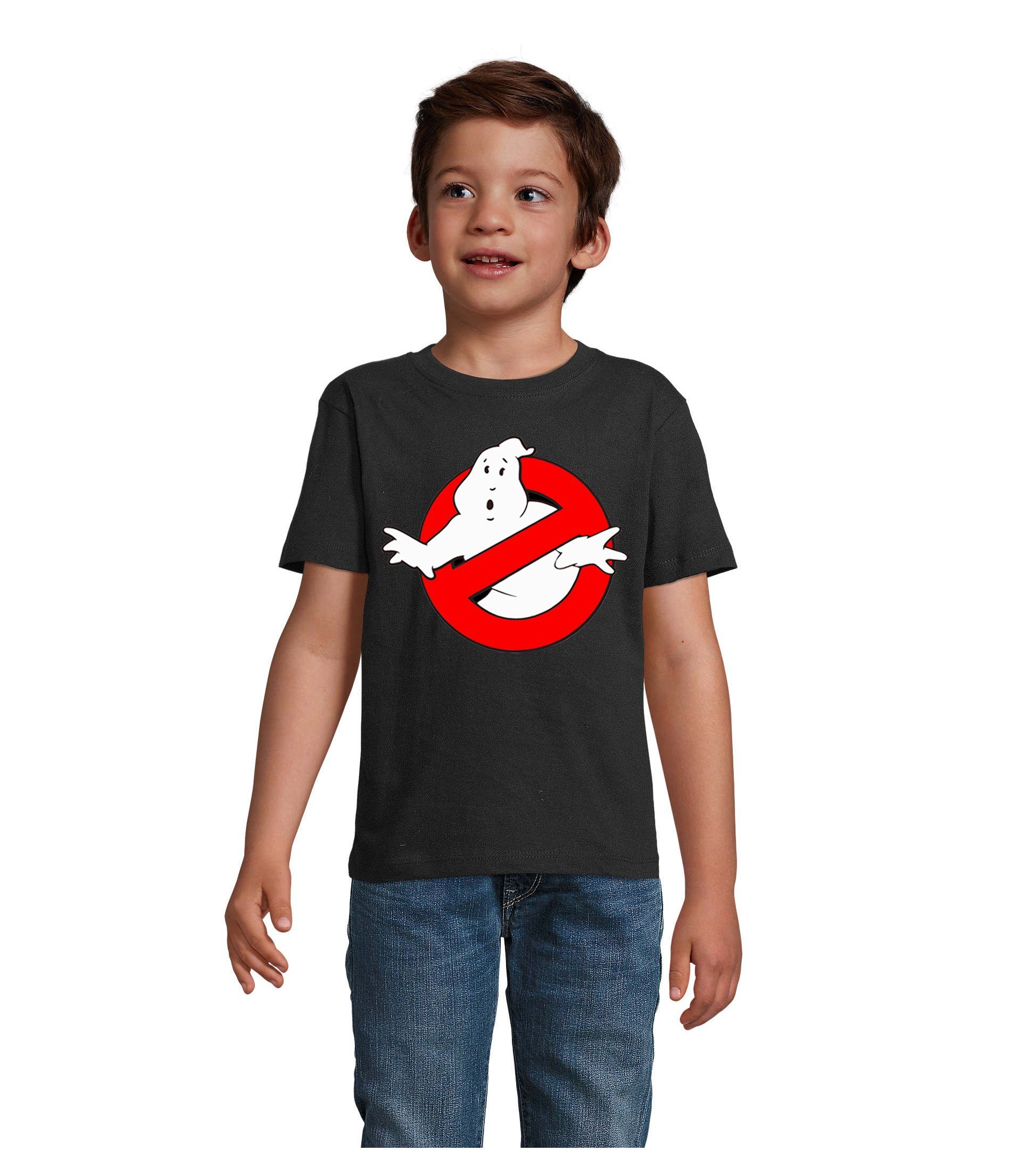 Blondie & Brownie T-Shirt Kinder Jungen & Mädchen Ghostbusters Ghost Geister Geisterjäger in vielen Farben Schwarz