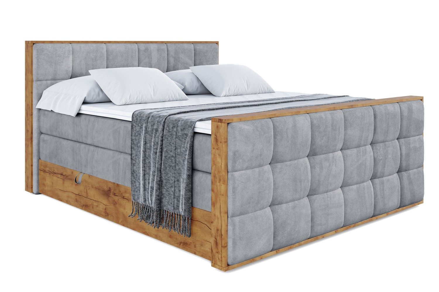 ALTDECOR Boxspringbett LOLLI7-Z KING (Multipocket-Matratze H4, günstig online kaufen