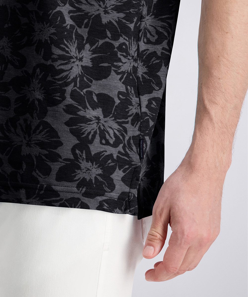 Pierre Cardin Poloshirt Polo piqué alloverprint hüftbedeckende Passform, mit Knopfleiste – Bild 4 von 5
