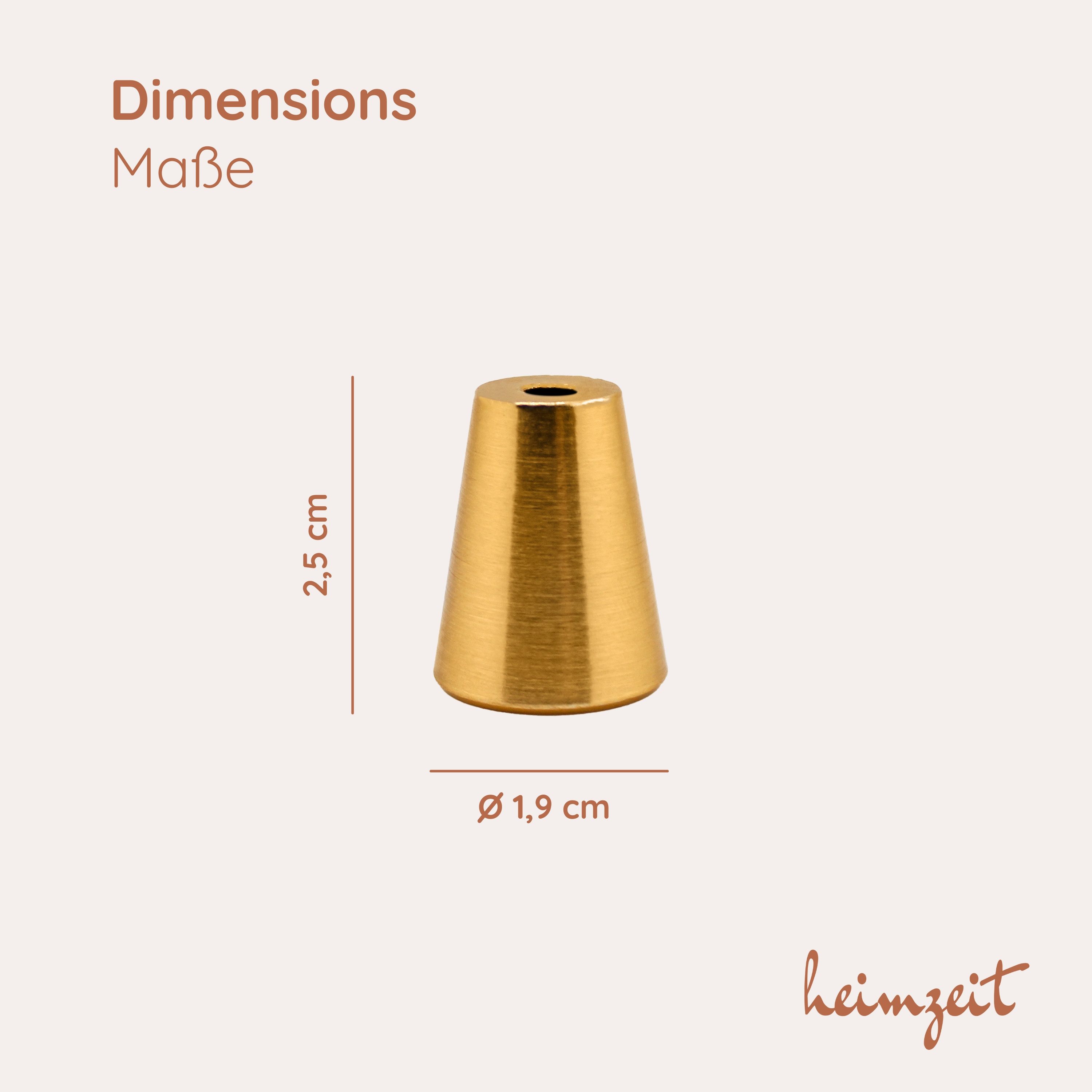heimzeit Möbelgriff heimzeit Möbelknöpfe Rund (Set, 8-St), für Schubladen, Türen und Kommoden, inkl. Schraube