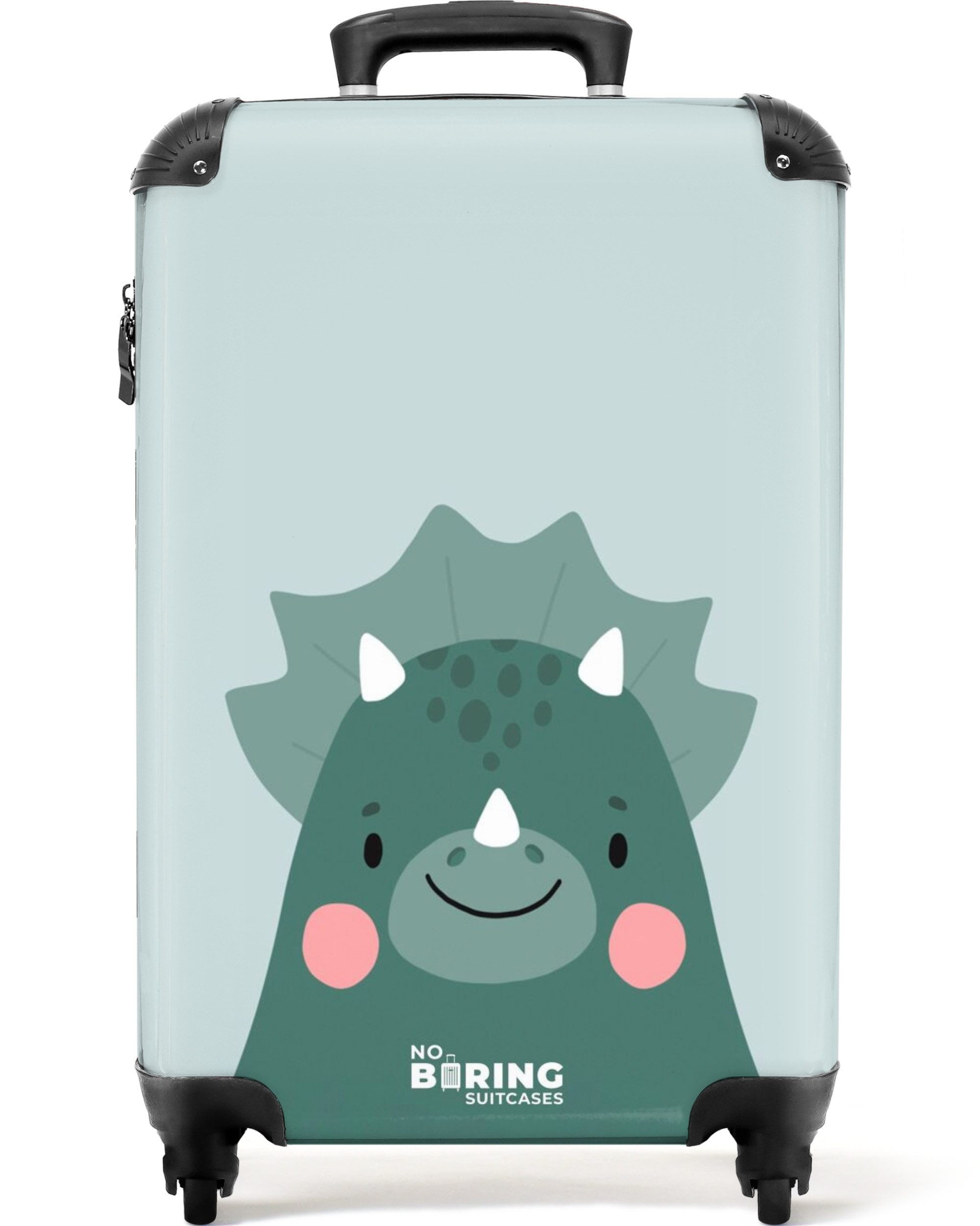 Kinderkoffer Dino - Grün - Tiere - Jungen - Design 55x35x20cm