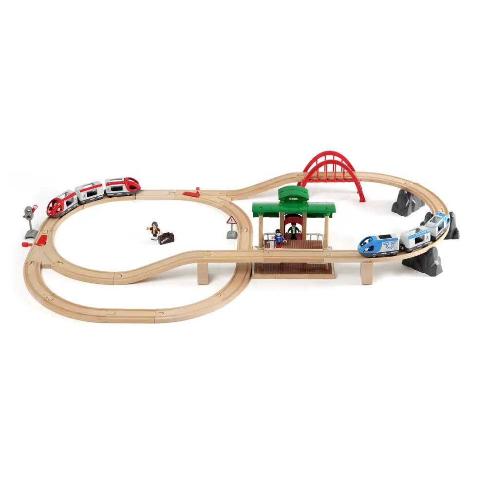 Ravensburger Kinderfahrzeug-Schienen BRIO 63351200 Großes Bahn Reisezug Set