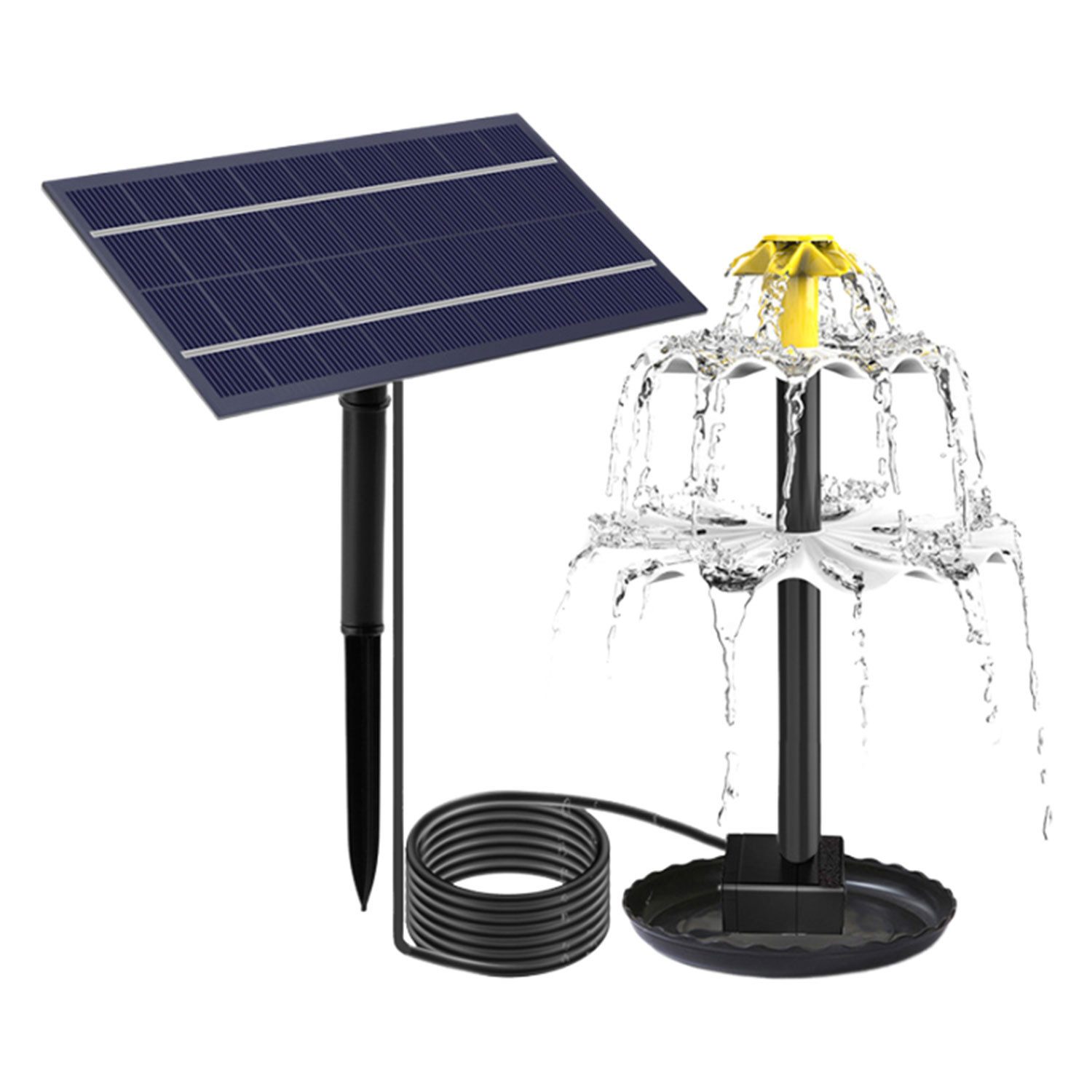 Refttenw Solarpumpe Solar Springbrunnen Garten-Wasserpumpe mit günstig online kaufen