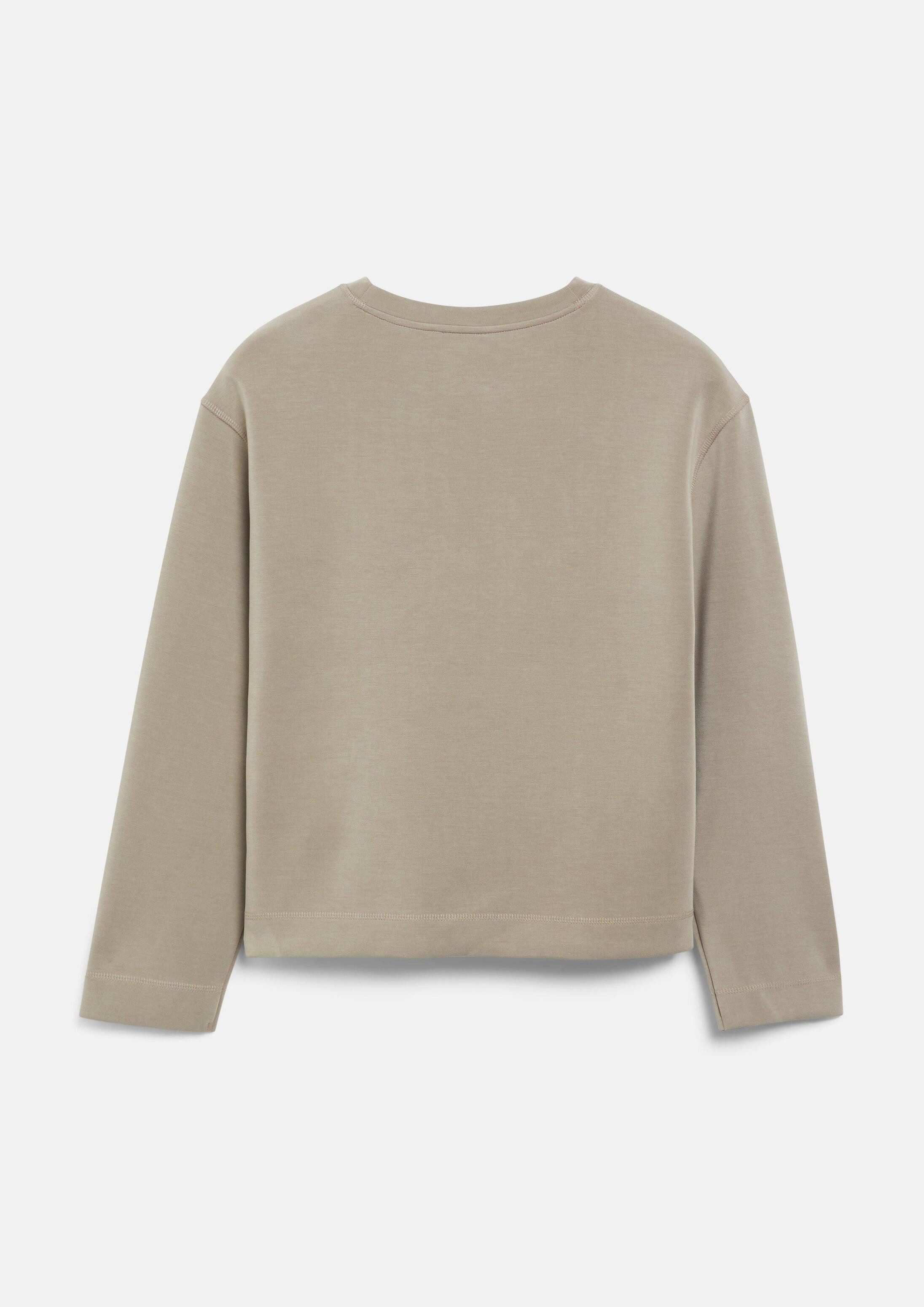 s.Oliver Sweatshirt Sweatshirt Scuba-Sweatshirt mit weitem Arm