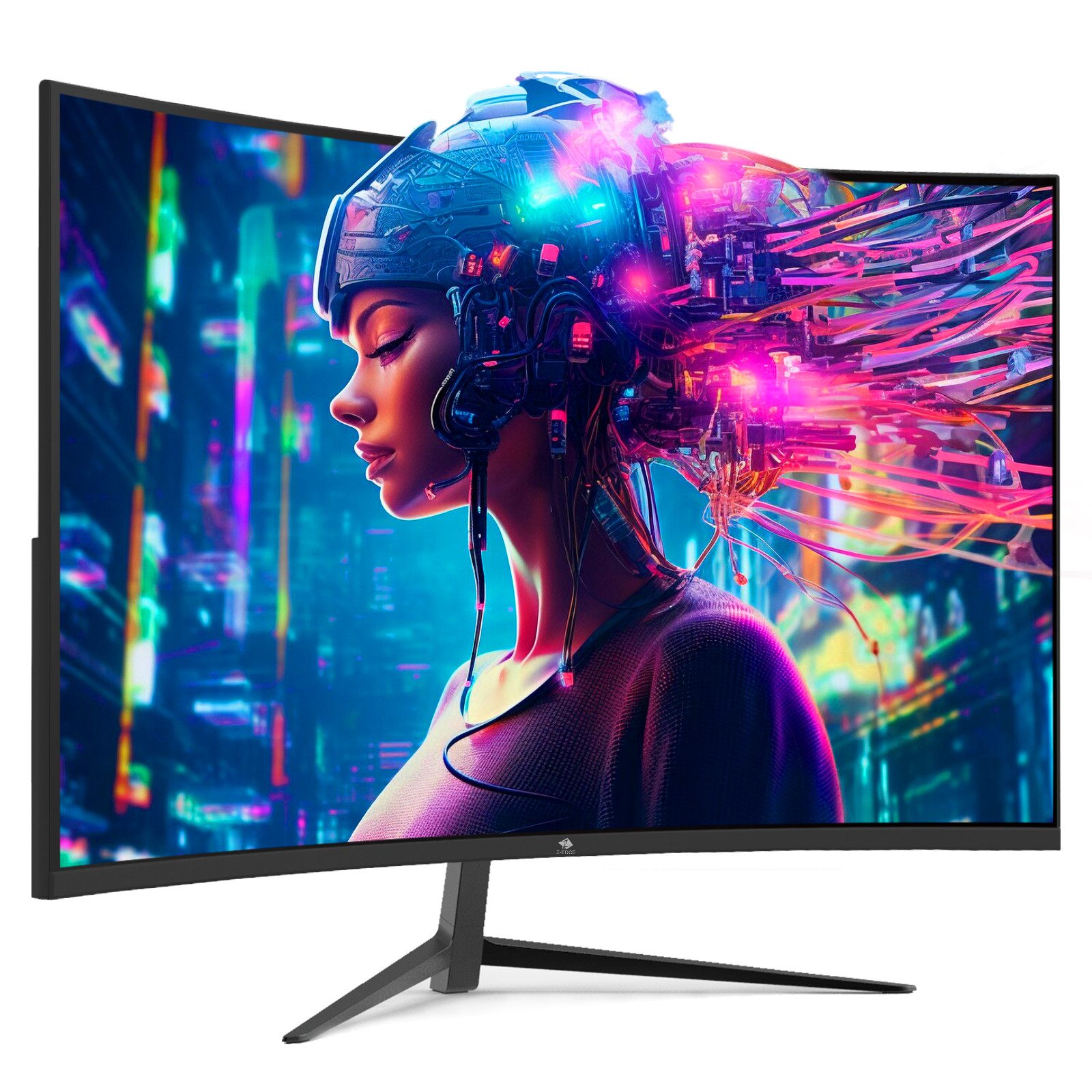 Z-EDGE LED Curved-Gaming-Monitor (69 cm/27 ", FHD 1920x1080 px, HD, 1 ms Reaktionszeit, 200 Hz, LCD, 1500R)
