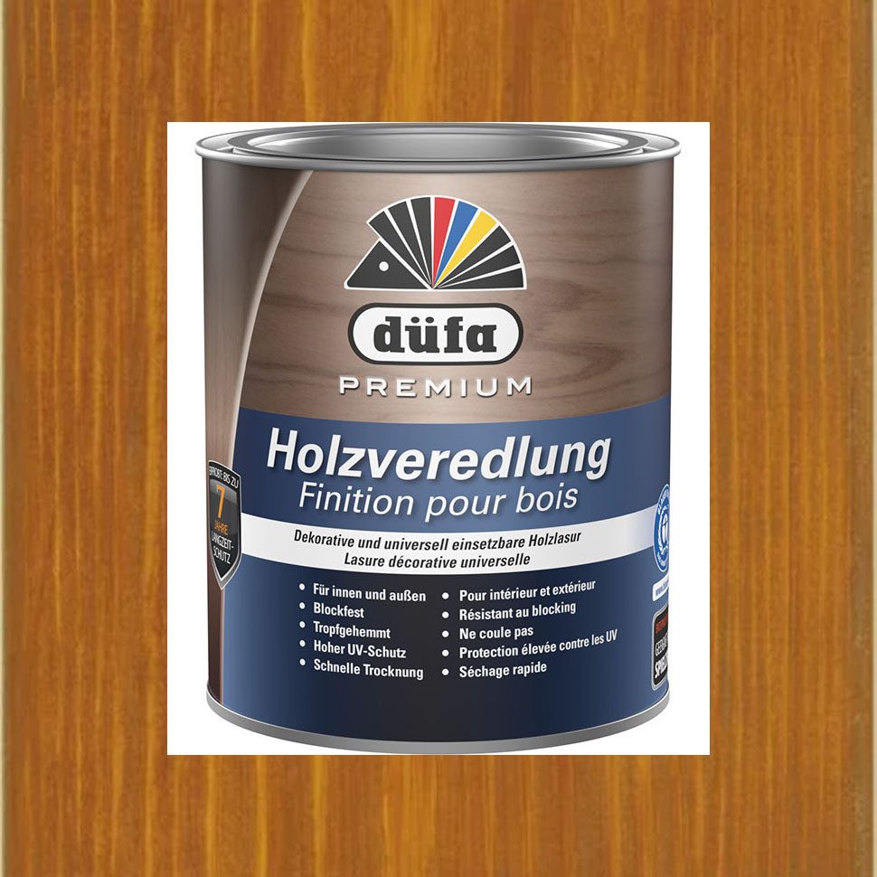 düfa Lasur Premium Holzveredlung 2,5l Universallasur Lasur Schutzlasur, Langzeitschutz, auch geeignet für Kinderspielzeug