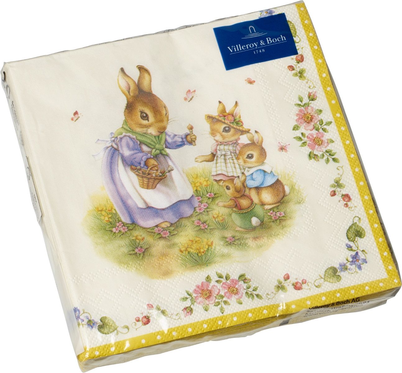 Villeroy & Boch Stoffserviette Spring Fantasy Serviette Familie 33 x 33 cm