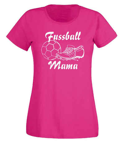 G-graphics T-Shirt Damen T-Shirt - Fussball-Mama mit trendigem Frontprint • Aufdruck auf der Vorderseite • Spruch / Sprüche / Print / Motiv • für jung & alt