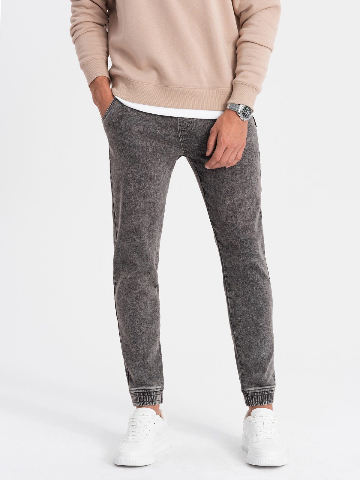 OMBRE Jeggings Marmorierte Denim-Hose Jeggings für Herren günstig online kaufen