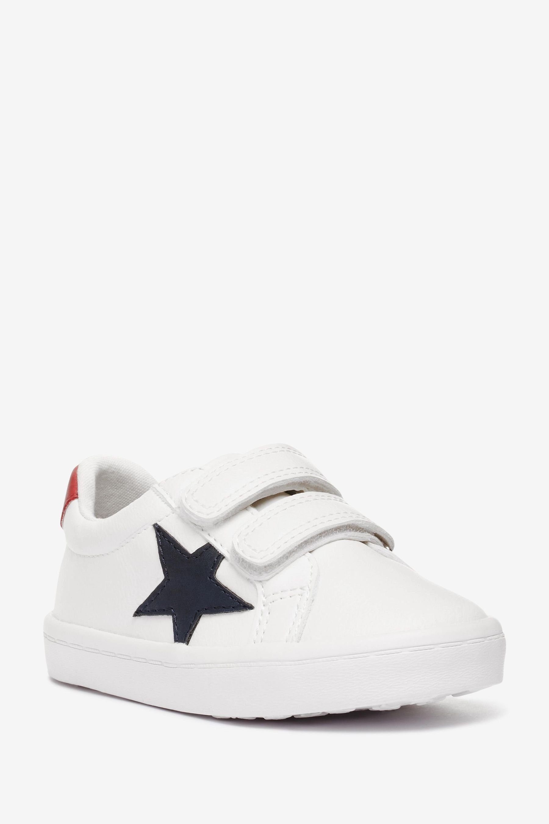 White Sneaker mit Klettverschluss Next Sterndesign und (1-tlg) Schuhe