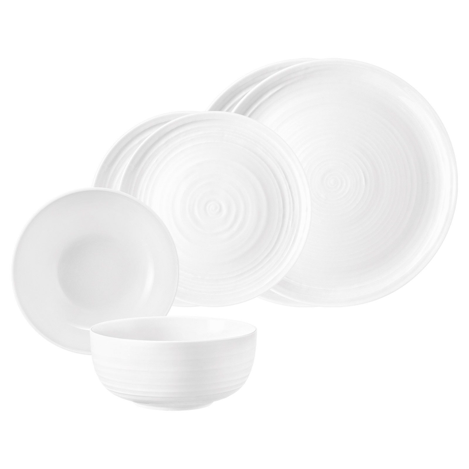 Seltmann Weiden Kombiservice Terra Basic-Set 6er Set (6-tlg), 2 Personen, Porzellan