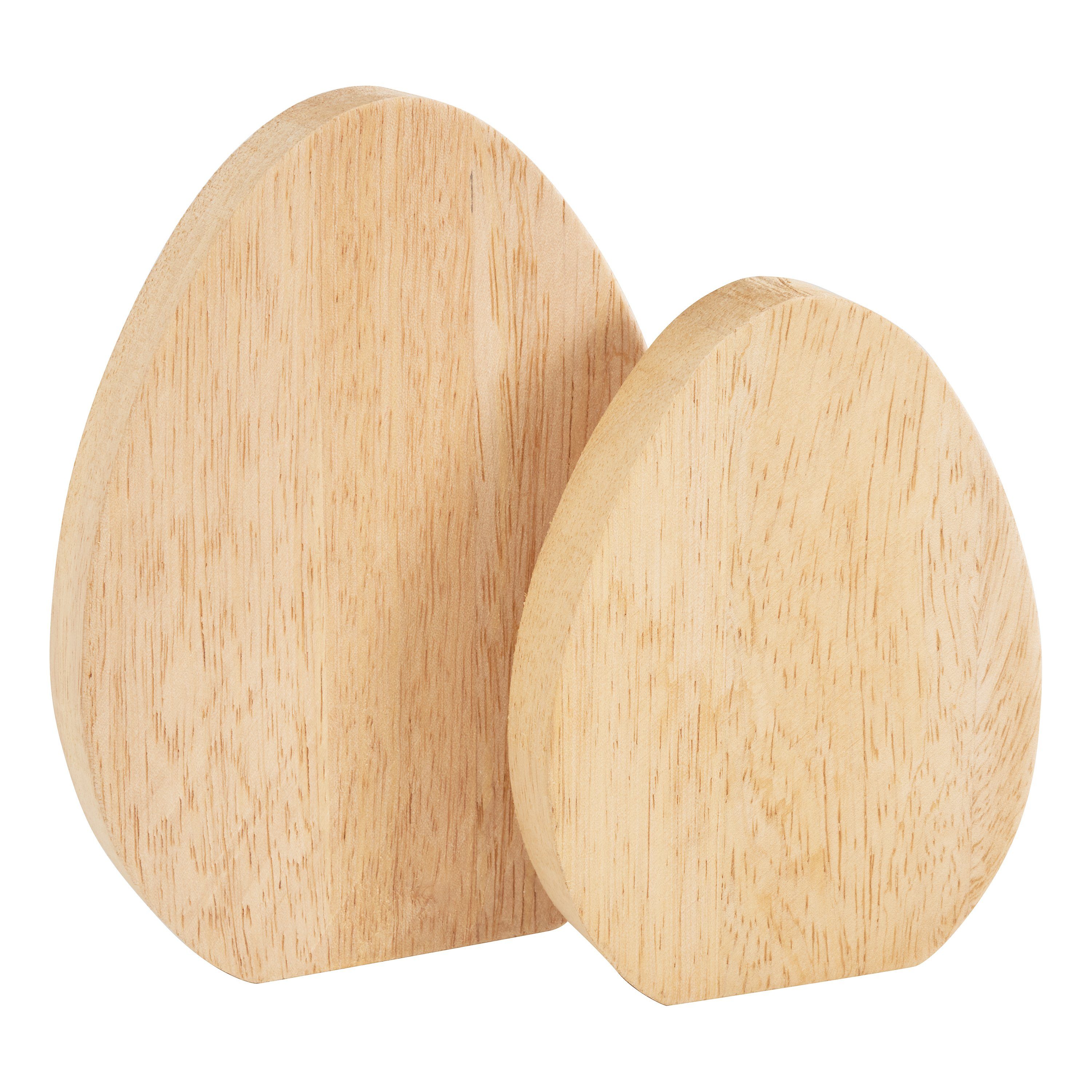 Dekoobjekt Holz-Eier Flach