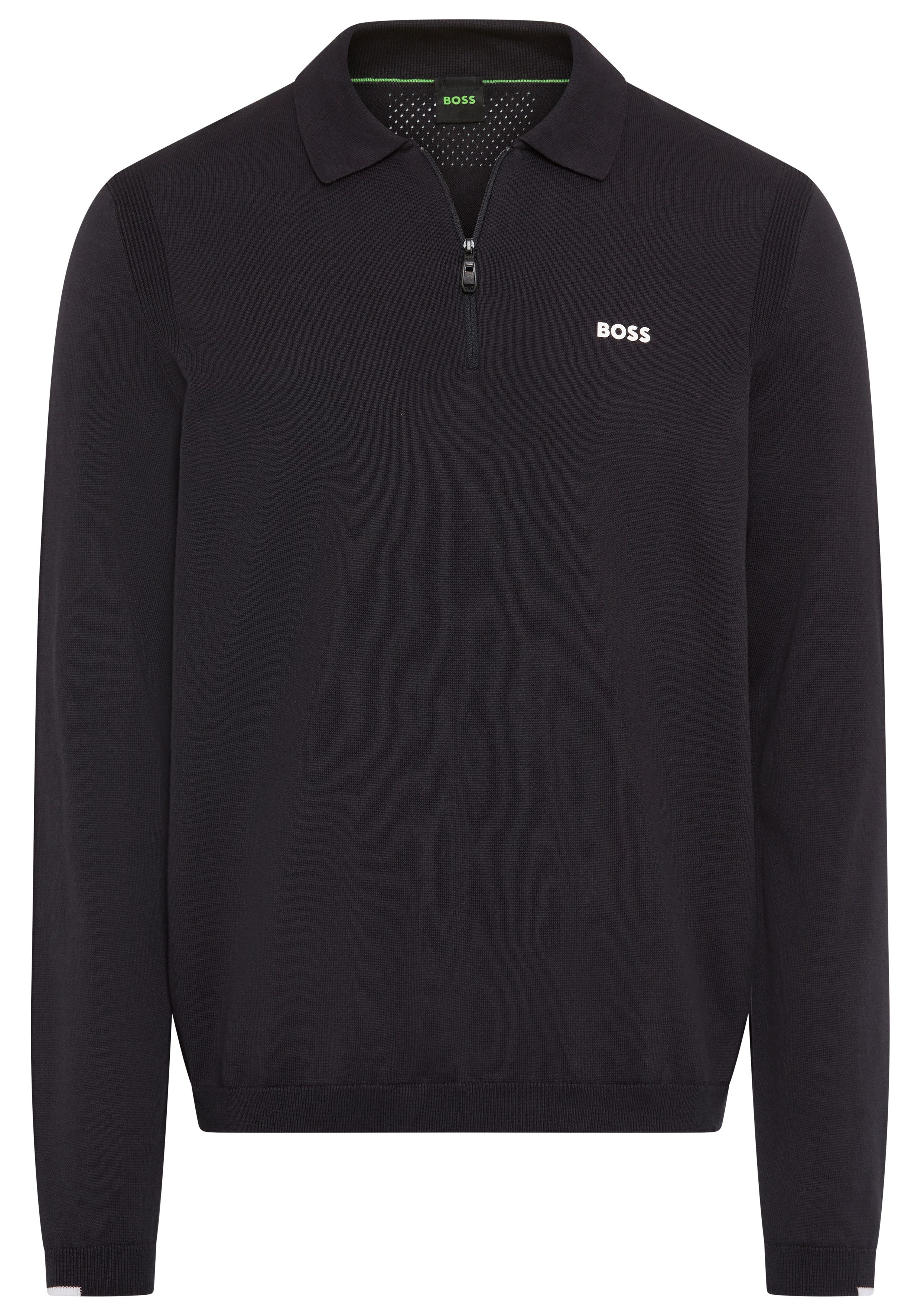 BOSS GREEN Strickpullover KN Ever-X PL mit Reißverschluss, regular fit, ton günstig online kaufen