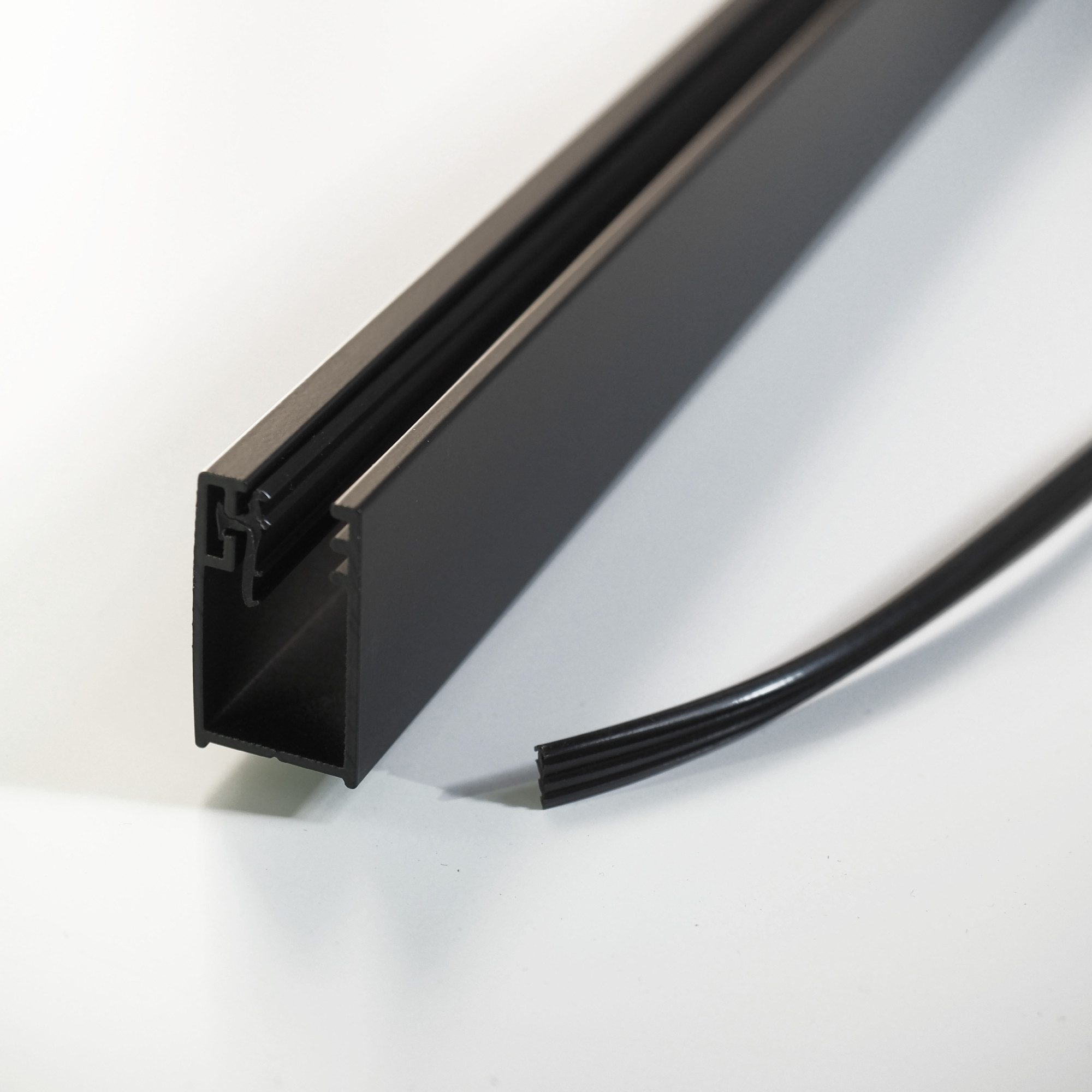 WITEN&NOCK Duschwand 195/200 cm Wandanschlussprofil Aluminium günstig online kaufen