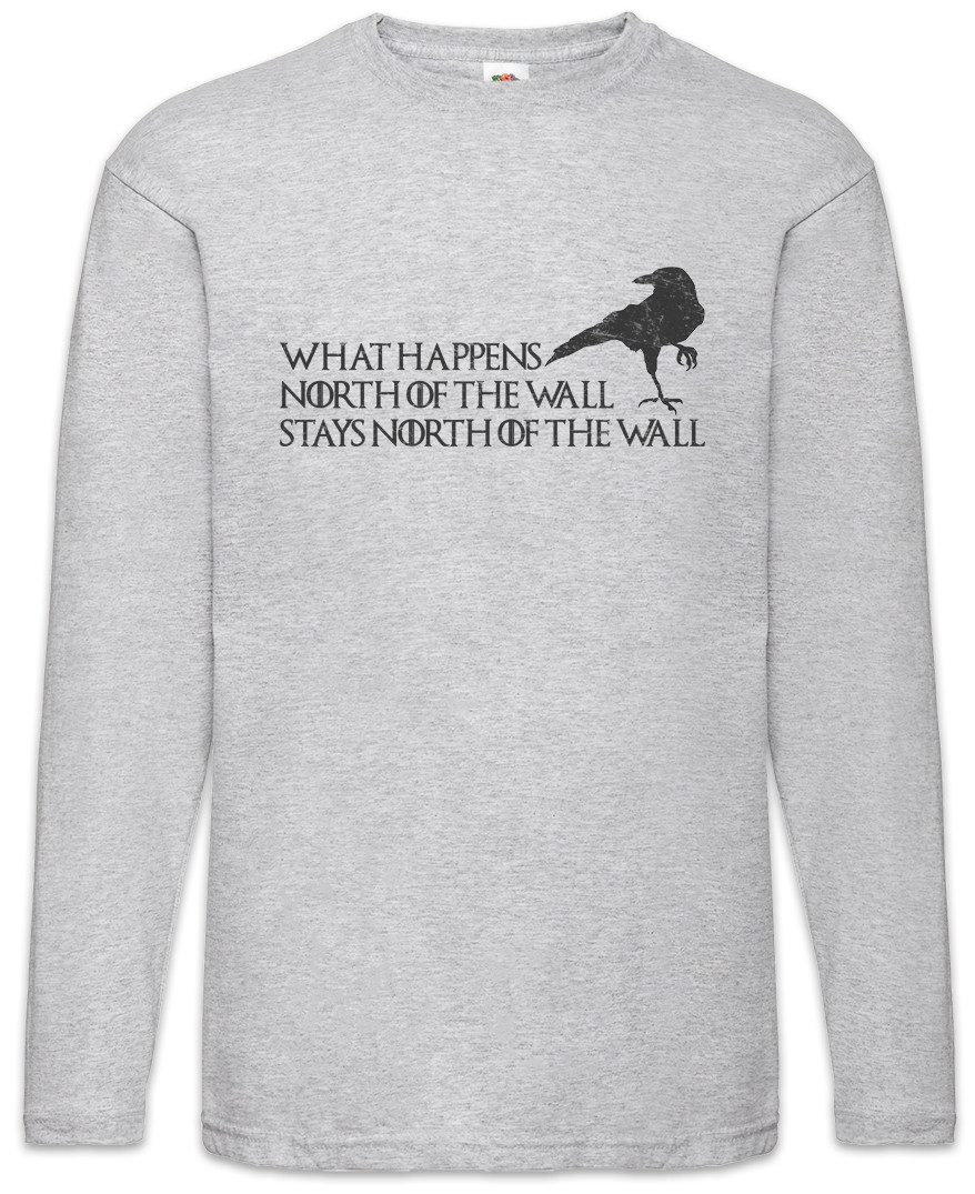 Langarmshirt North Of The Wall Langarm T-Shirt Raven Thrones Rabe Jon Raben Game Of
