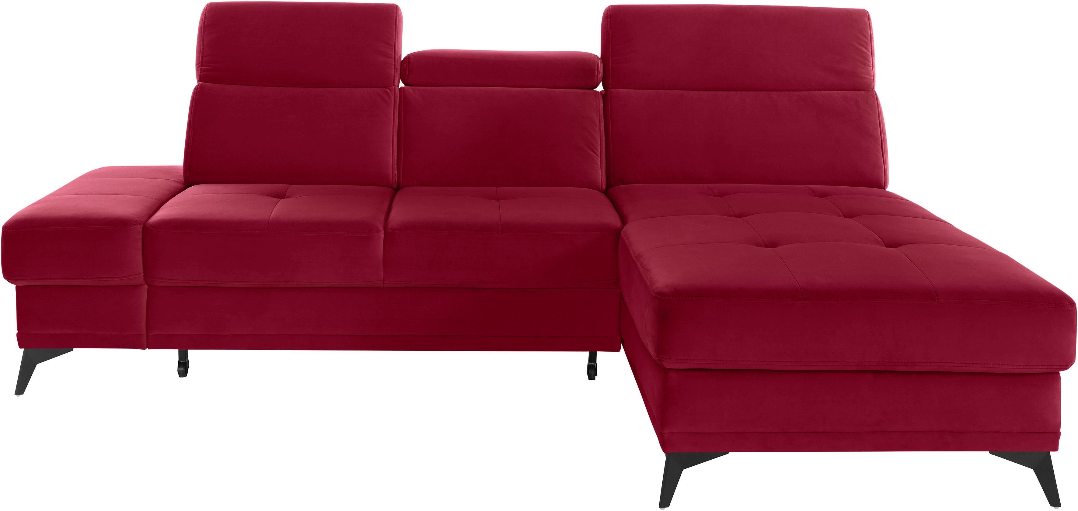 INOSIGN Ecksofa Cardiz L-Form, inkl.Kopfteilverstellung und günstig online kaufen