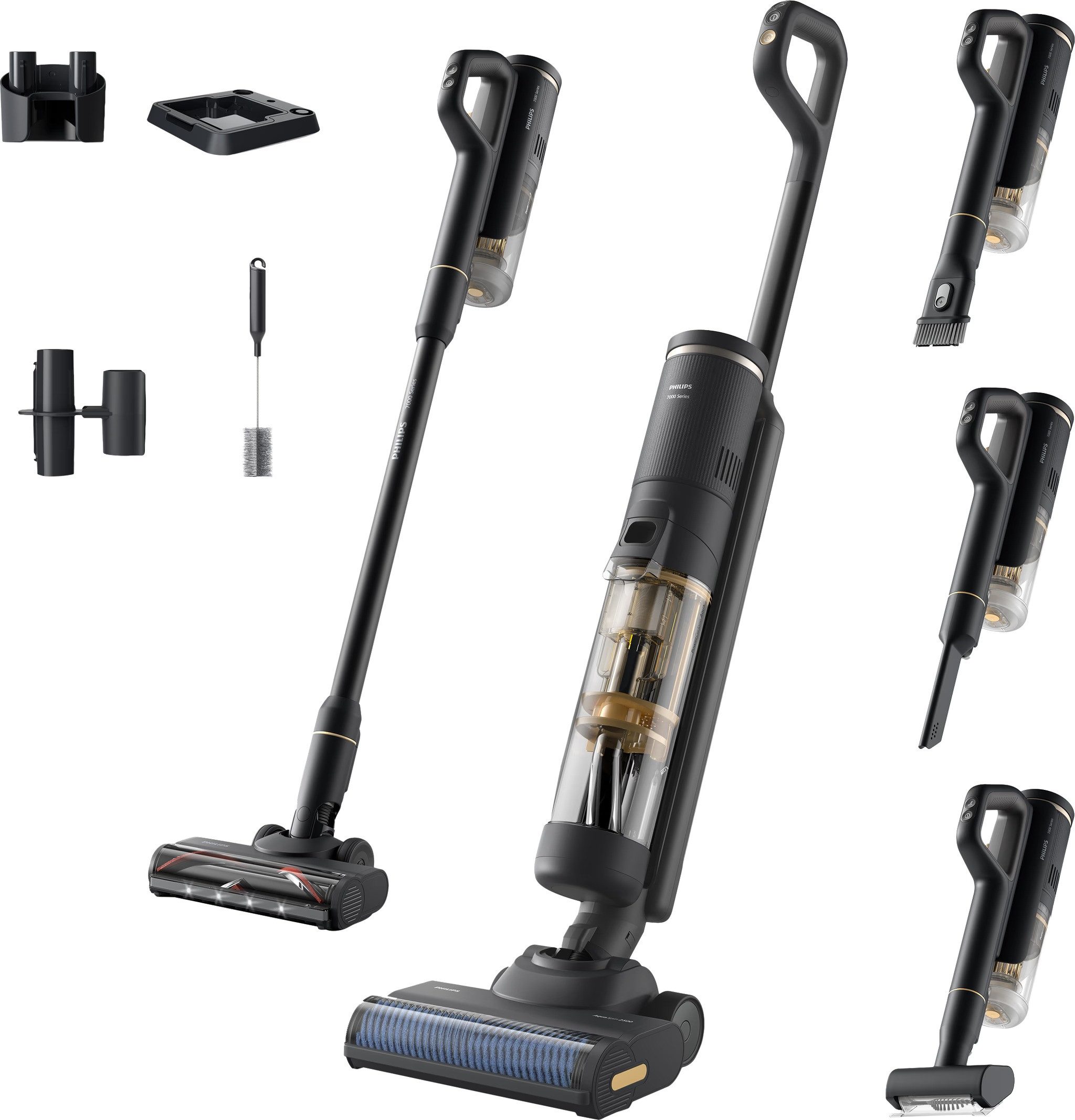 Philips Nass-Trocken-Akkusauger AquaTrio Series 7000 XW7264/11 Nass Trockensauger Akku, 200 W, beutellos