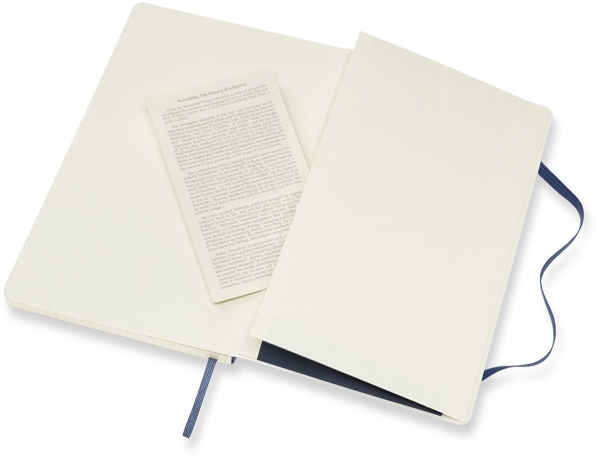 Notizbuch Notizbuch Large A5 kariert Softcover saphir
